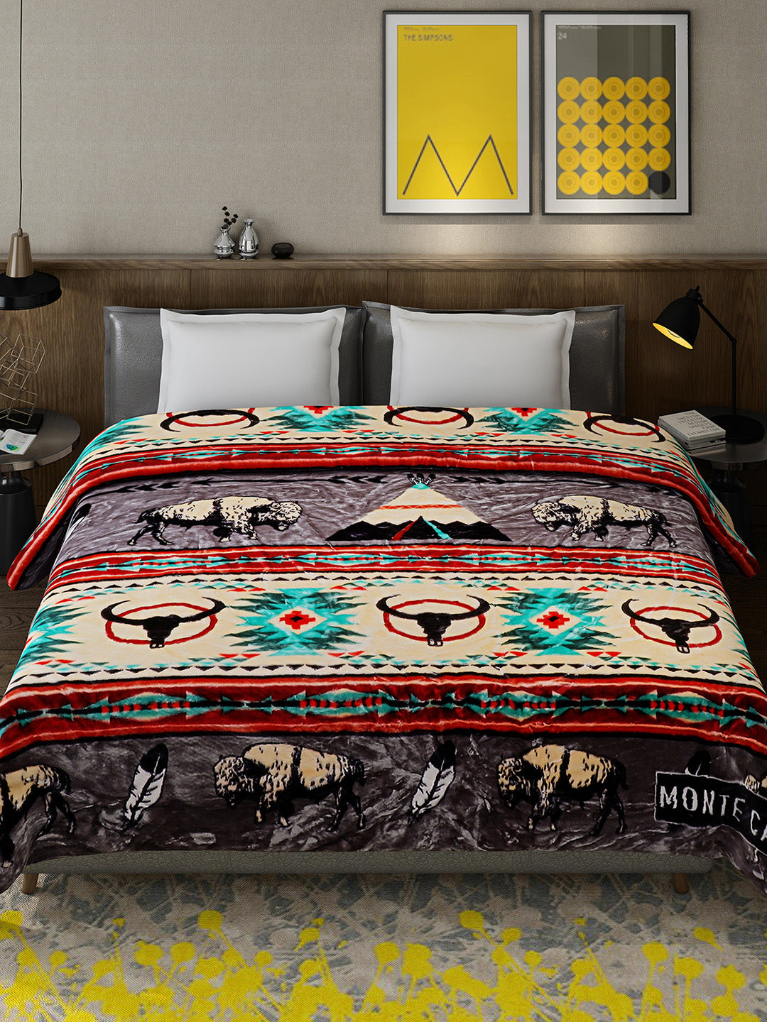 Printed Double Bed 757 GSM Blanket Pride 2 Ply (Weight 4 kg)