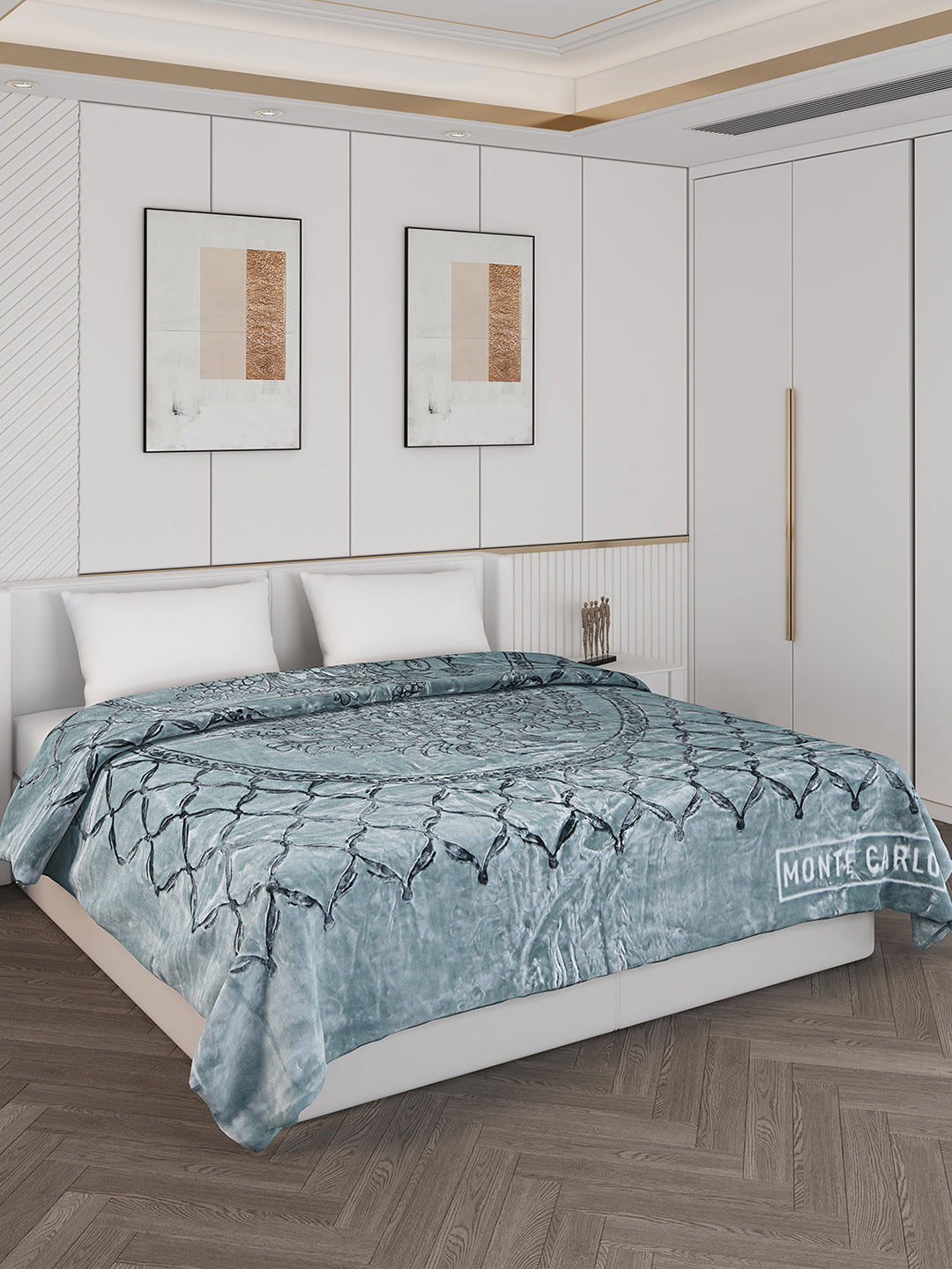 Printed Double Bed 950 GSM Blanket for Heavy Winter -2 Ply (Weight 5 kg)