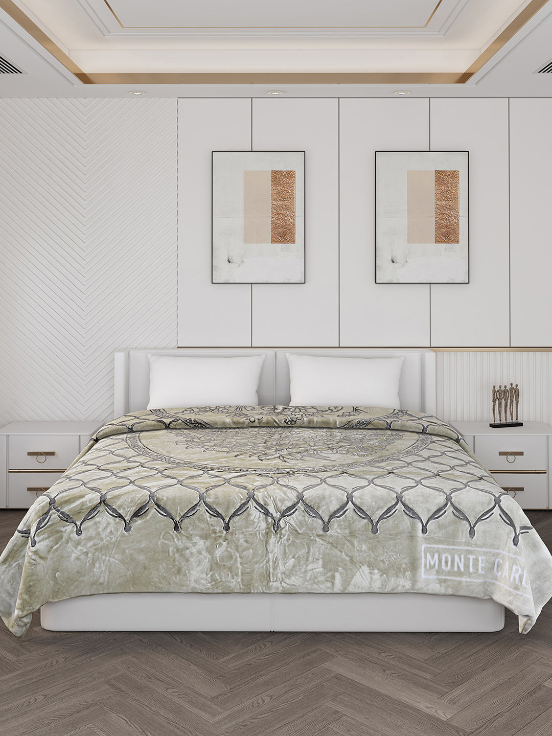 Printed Double Bed 950 GSM Blanket for Heavy Winter -2 Ply (Weight 5 kg)