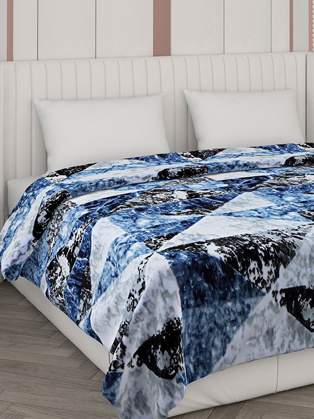 Printed Double Bed 596 GSM Blanket Samuel 2 Ply (Weight 3.15 kg)