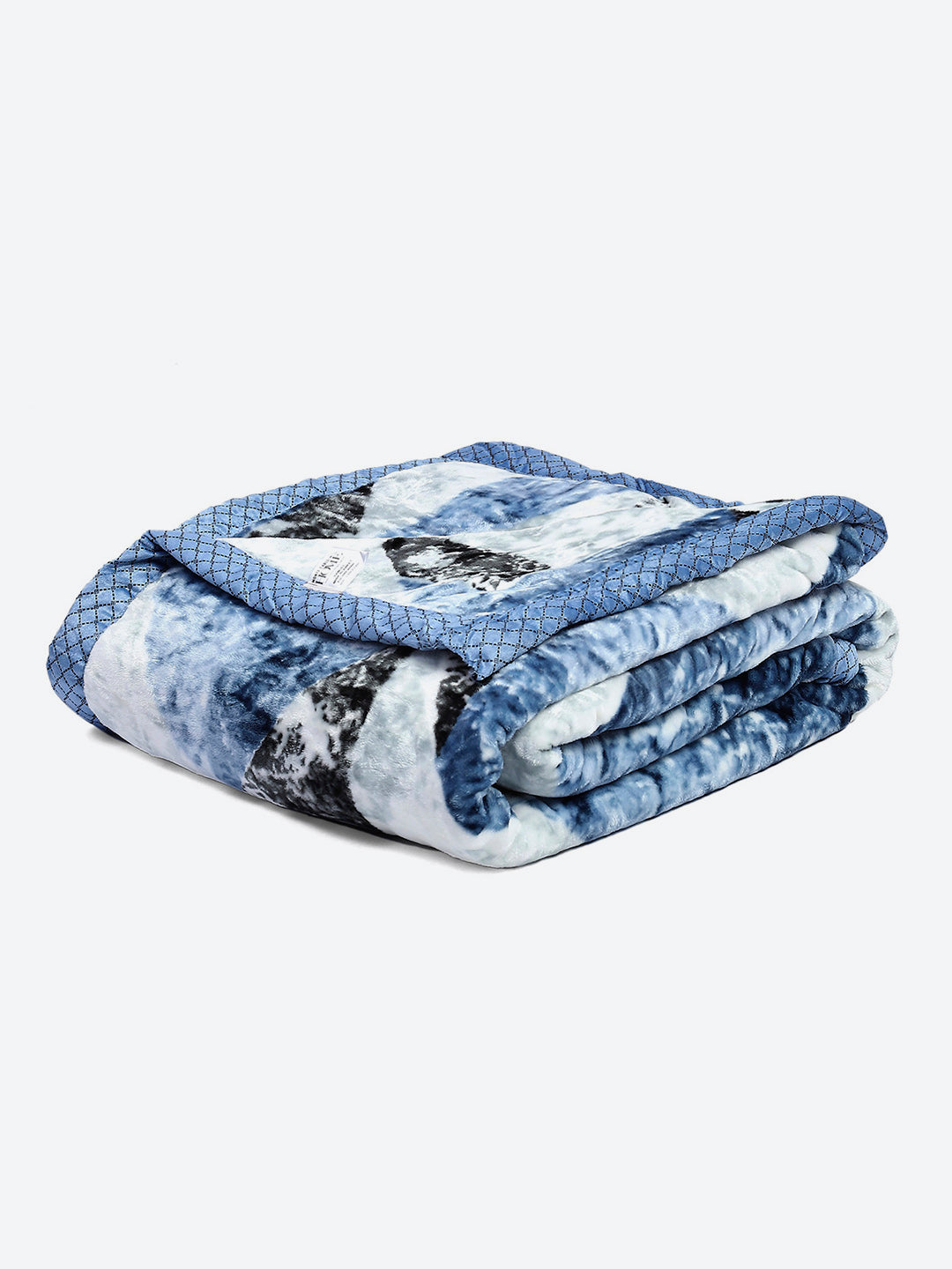Printed Double Bed 596 GSM Blanket Samuel 2 Ply (Weight 3.15 kg)