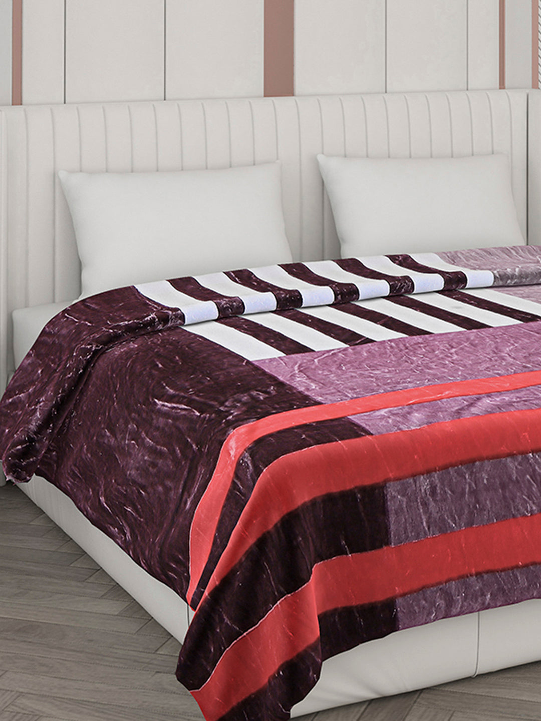 Printed Double Bed 596 GSM Blanket Samuel 2 Ply (Weight 3.15 kg)