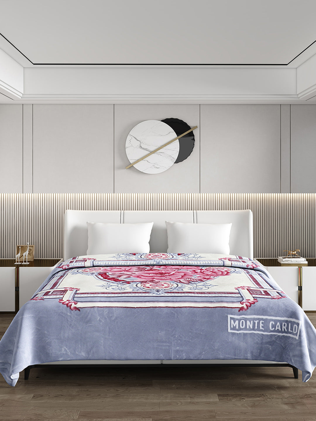 Printed Double Bed Blanket for Heavy Winter -2 Ply