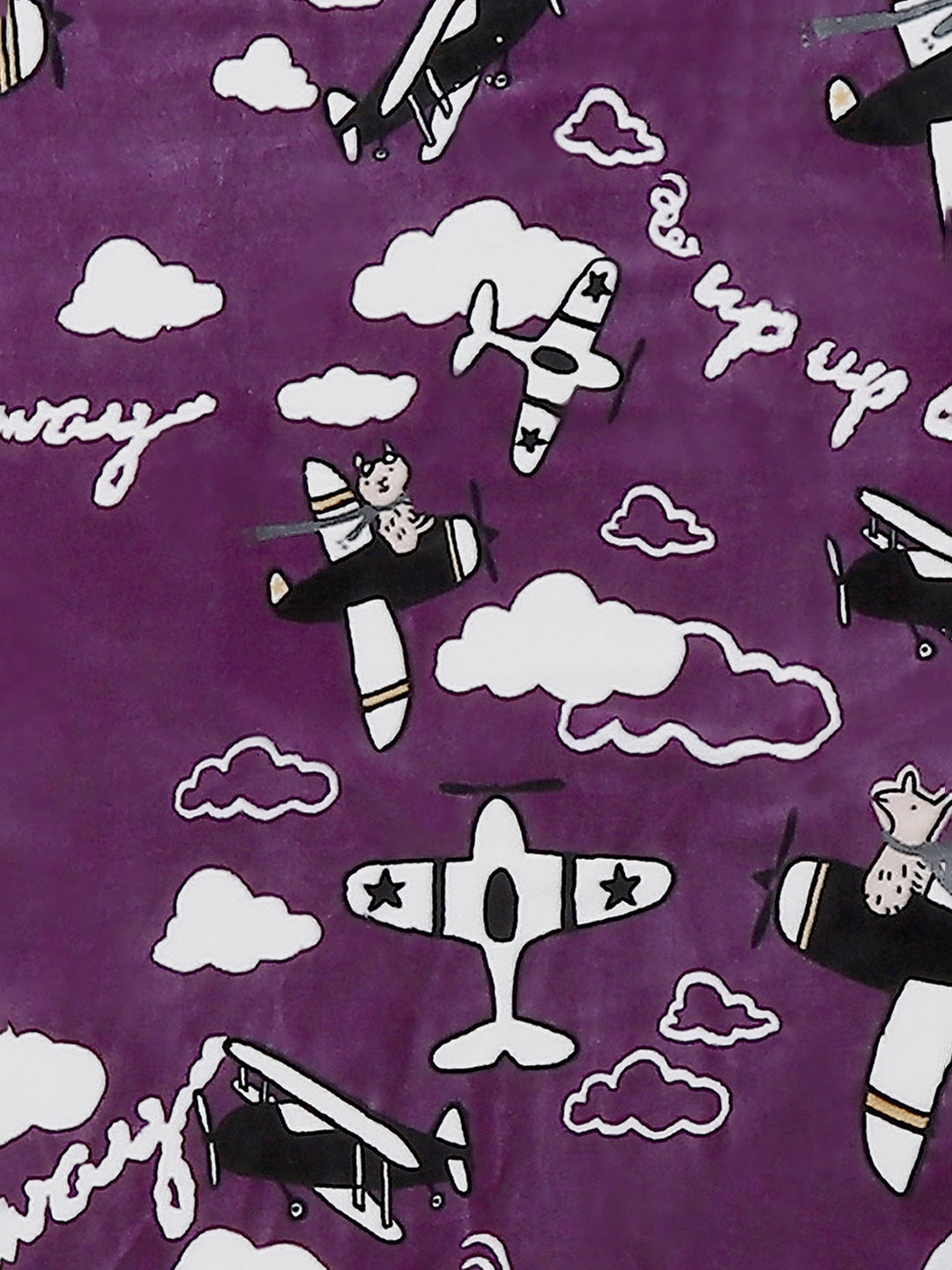 Printed Baby Blanket 2 Ply, 519 GSM, Weight 0.8 kg (Sherlock)