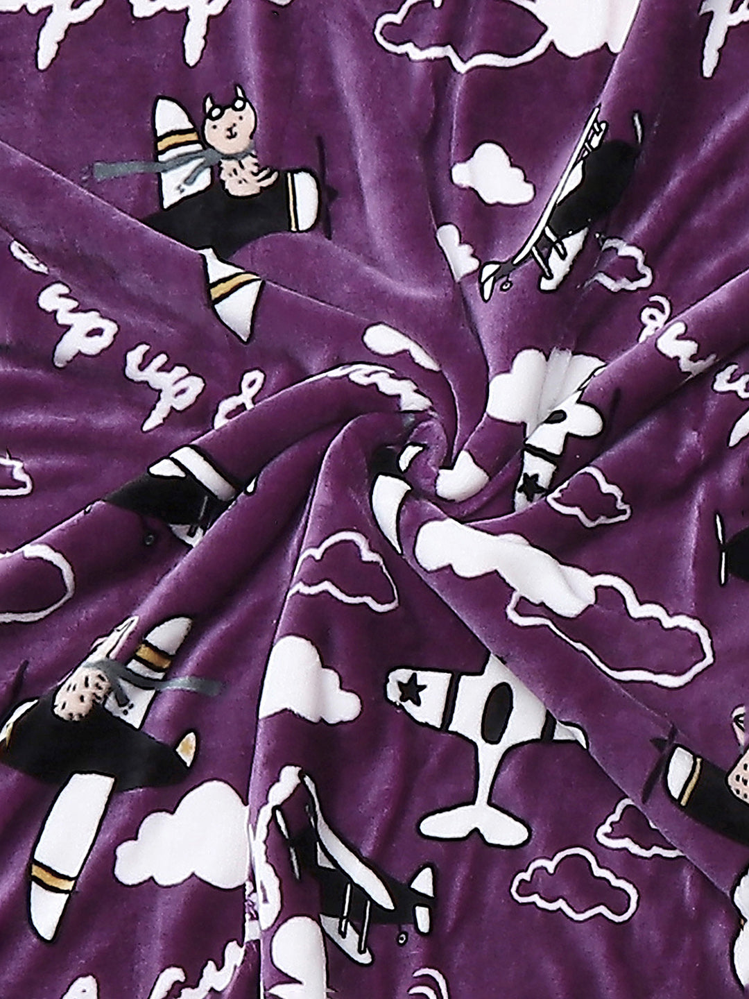 Printed Baby Blanket 2 Ply, 519 GSM, Weight 0.8 kg (Sherlock)