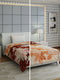 Floral Print Single Bed 852 GSM Blanket for Heavy Winter -2 Ply (Weight 3 kg)