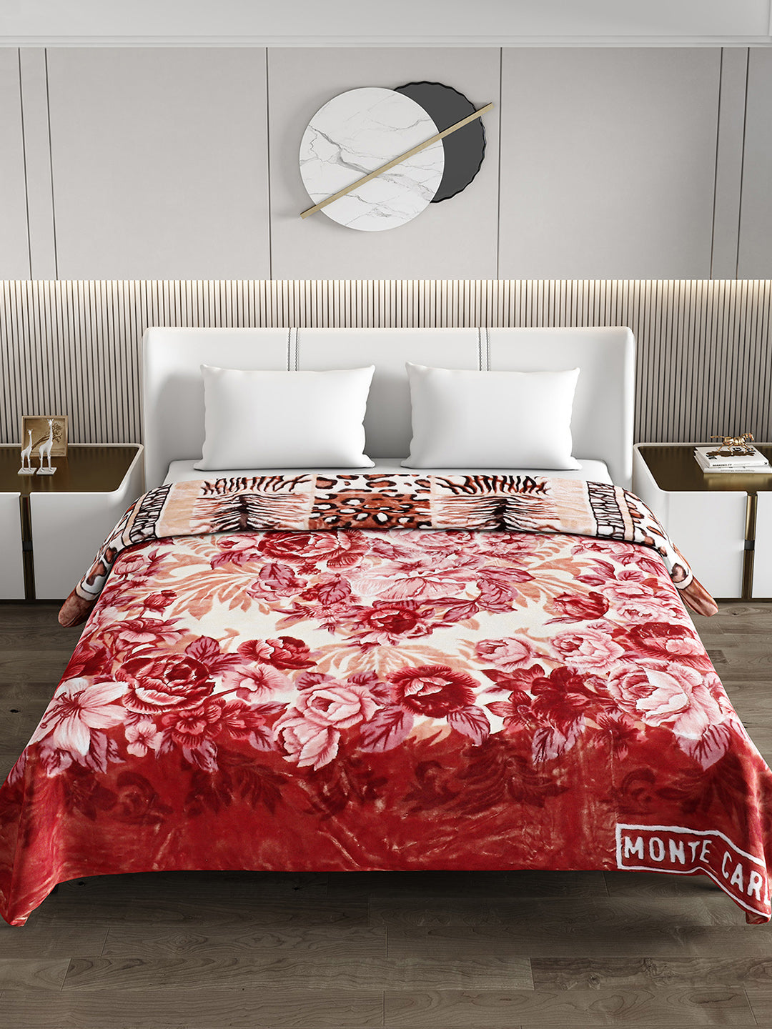 Printed Double Bed Reversible Blanket 2 Ply, 757 GSM, 4 kg (Super Star)