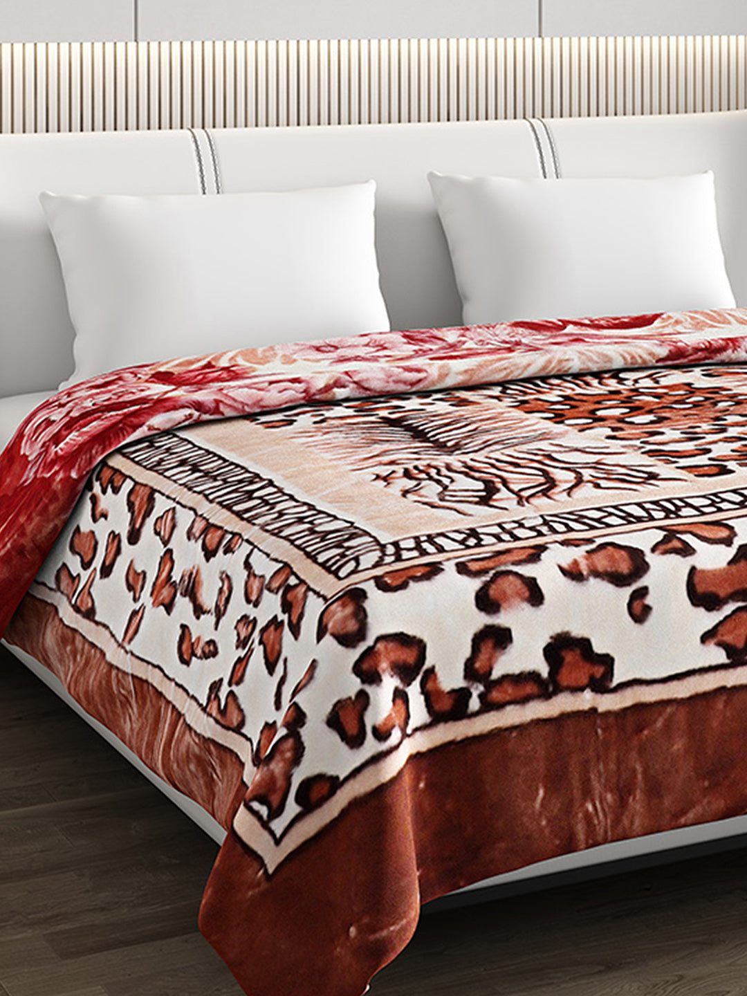 Printed Double Bed Reversible Blanket 2 Ply, 757 GSM, 4 kg (Super Star)