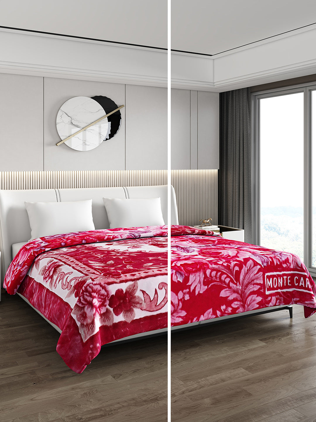 Printed Double Bed Reversible Blanket 2 Ply, 757 GSM, 4 kg (Super Star)