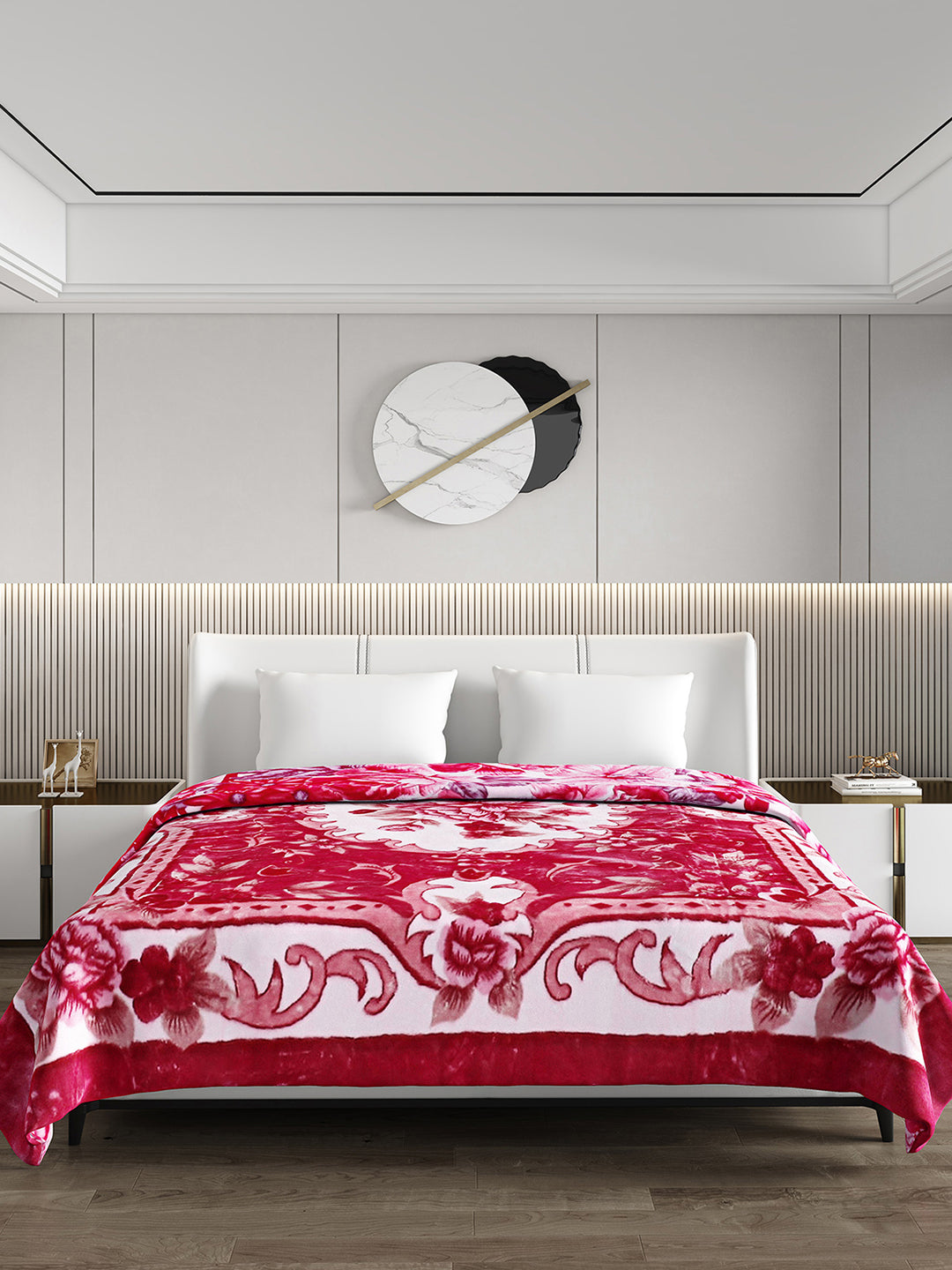 Printed Double Bed Reversible Blanket 2 Ply, 757 GSM, 4 kg (Super Star)