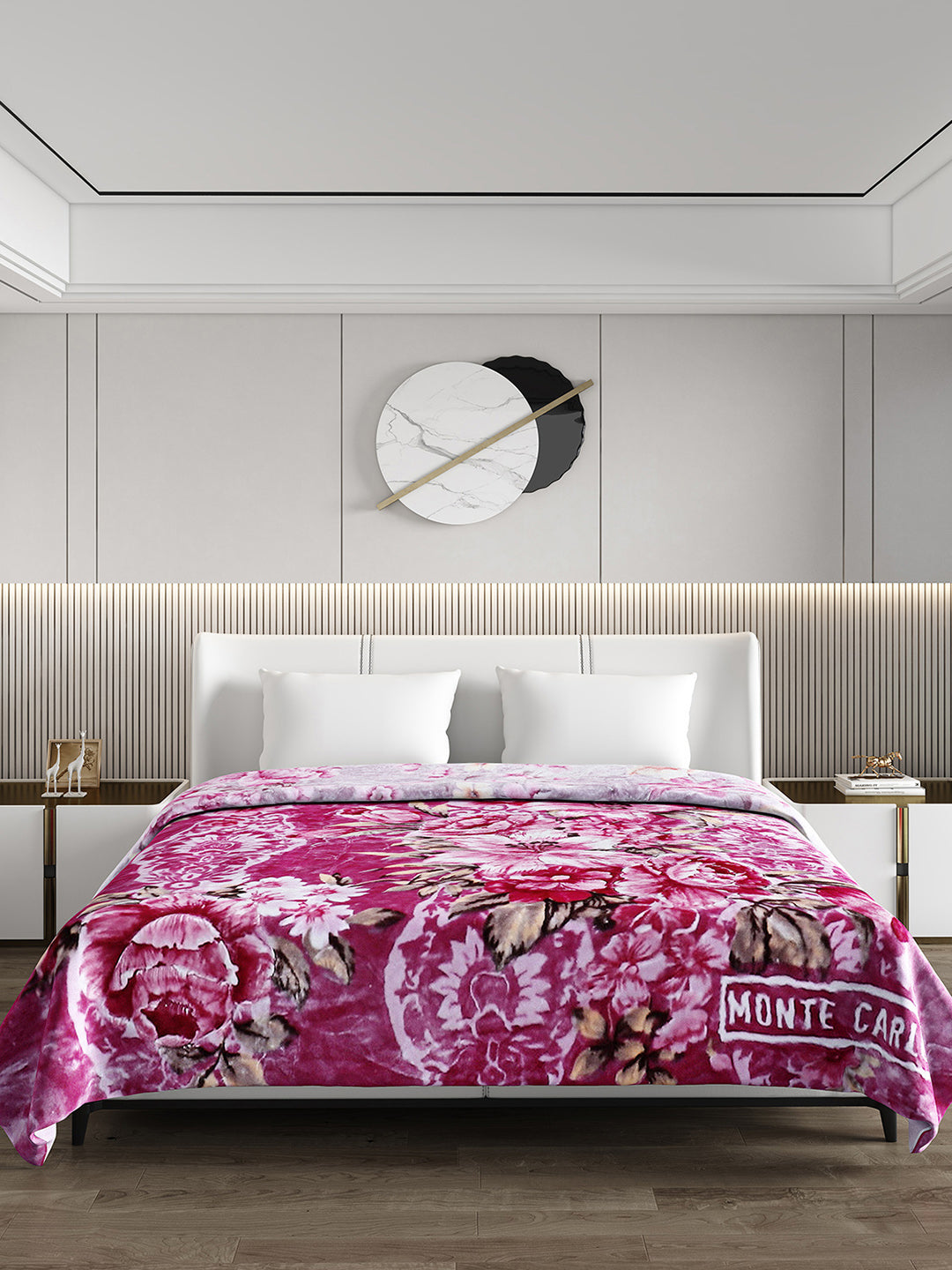 Printed Double Bed Reversible Blanket 2 Ply, 757 GSM, 4 kg (Super Star)