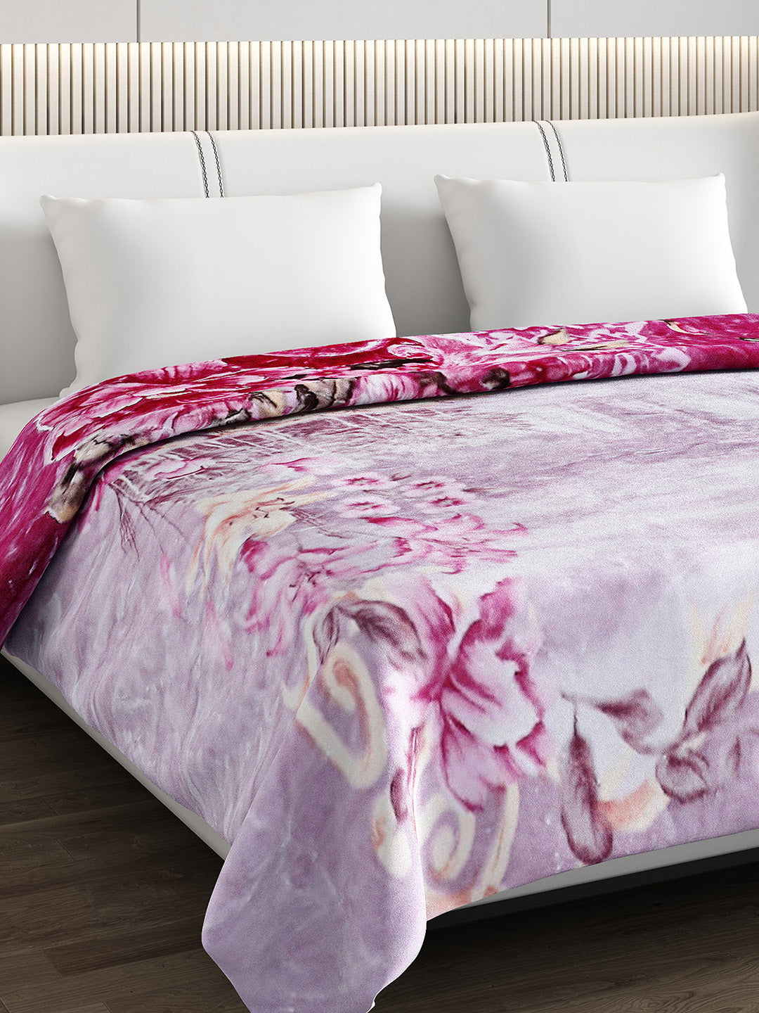 Printed Double Bed Reversible Blanket 2 Ply, 757 GSM, 4 kg (Super Star)