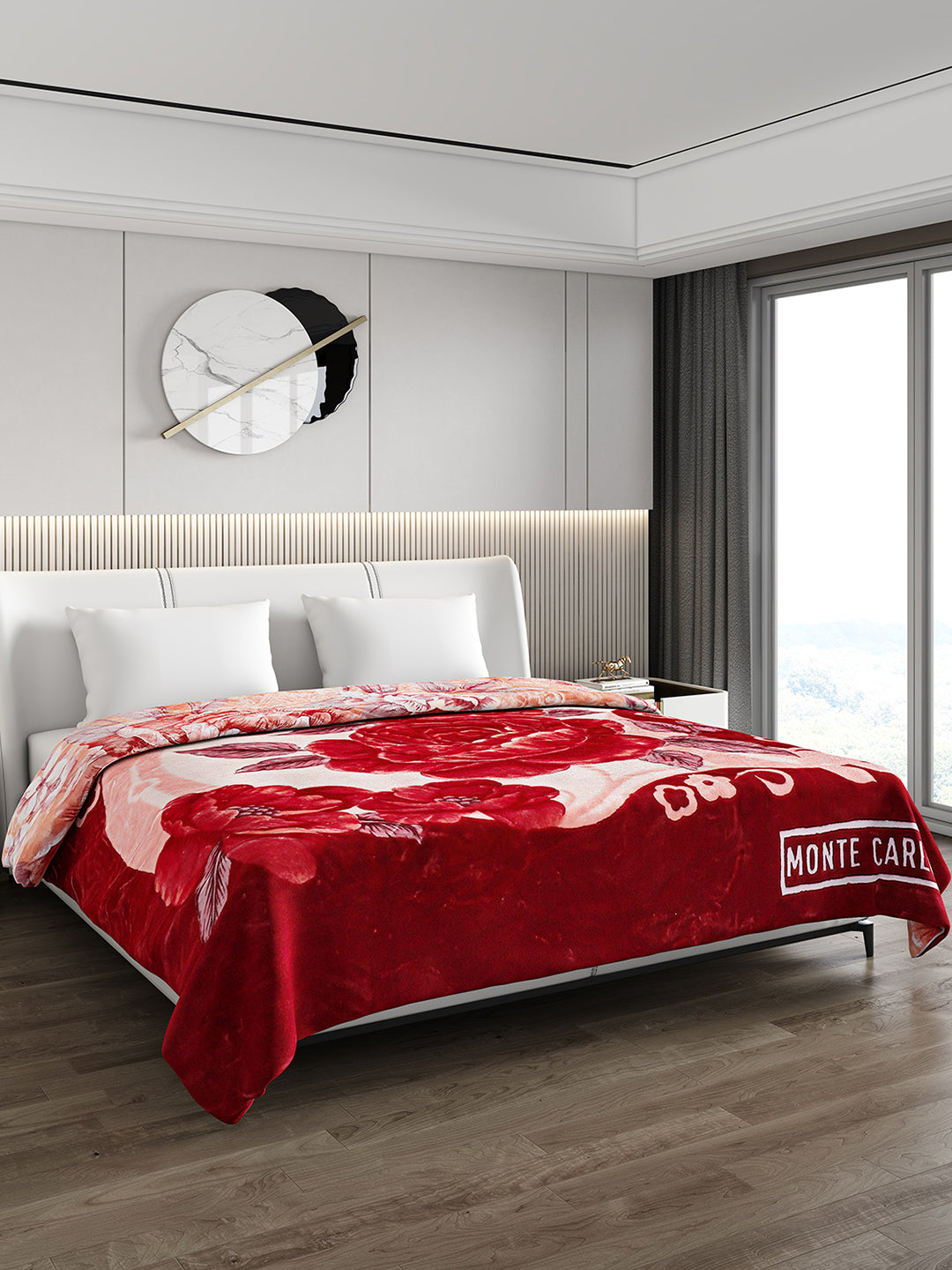 Printed Double Bed Reversible Blanket 2 Ply, 757 GSM, 4 kg (Super Star)