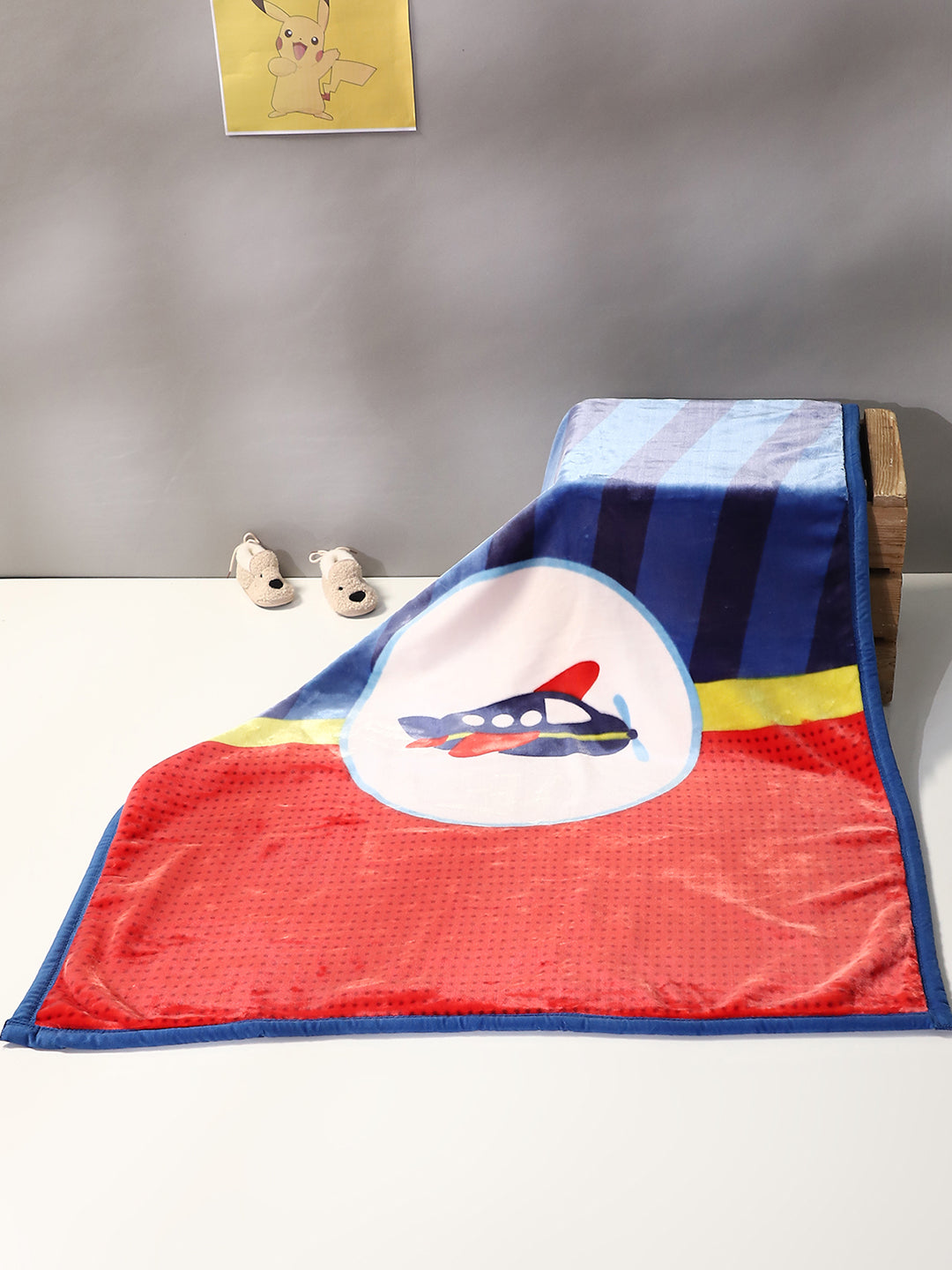 Printed Baby Blanket 2 Ply, 673 GSM, Weight 1 kg (Tinytots)