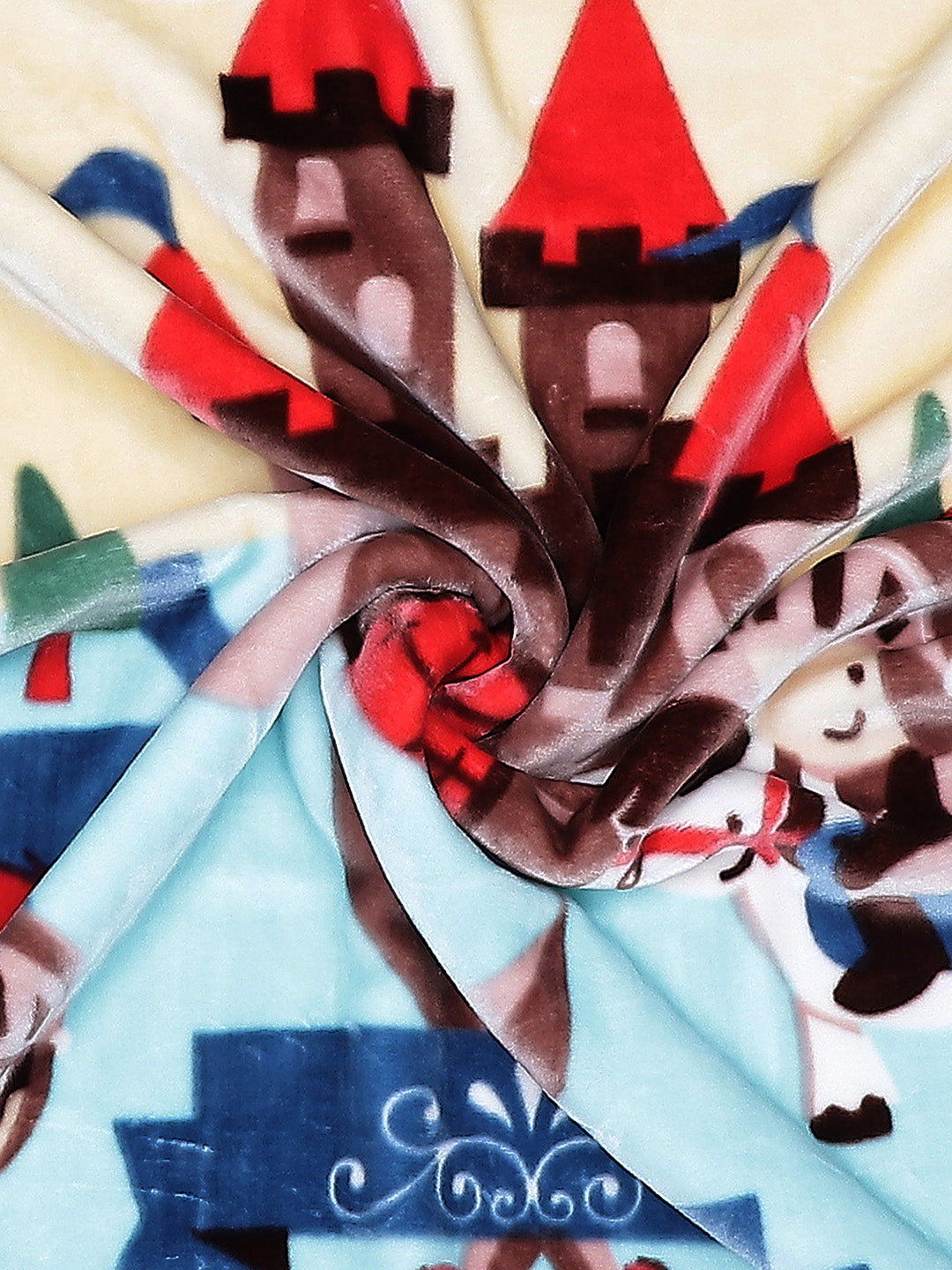 Printed Baby Blanket 2 Ply, 673 GSM, Weight 1 kg (Tinytots)