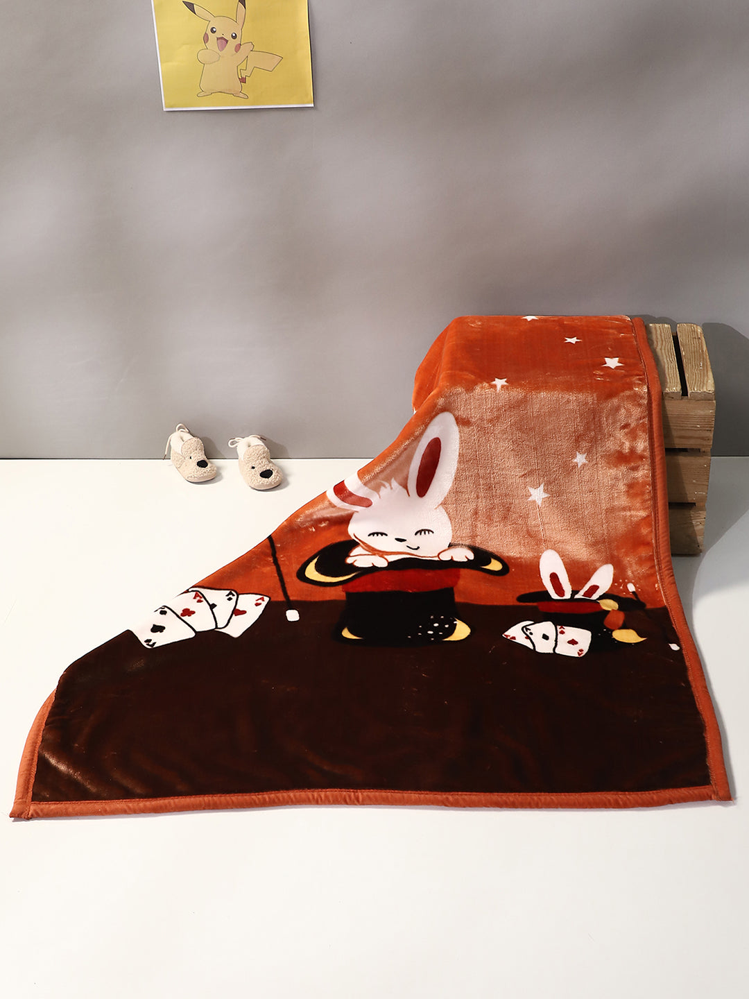 Printed Baby Blanket 2 Ply, 673 GSM, Weight 1 kg (Tinytots)