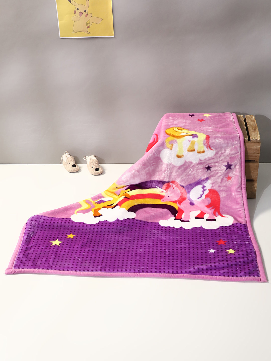 Printed Baby Blanket 2 Ply, 673 GSM, Weight 1 kg (Tinytots)