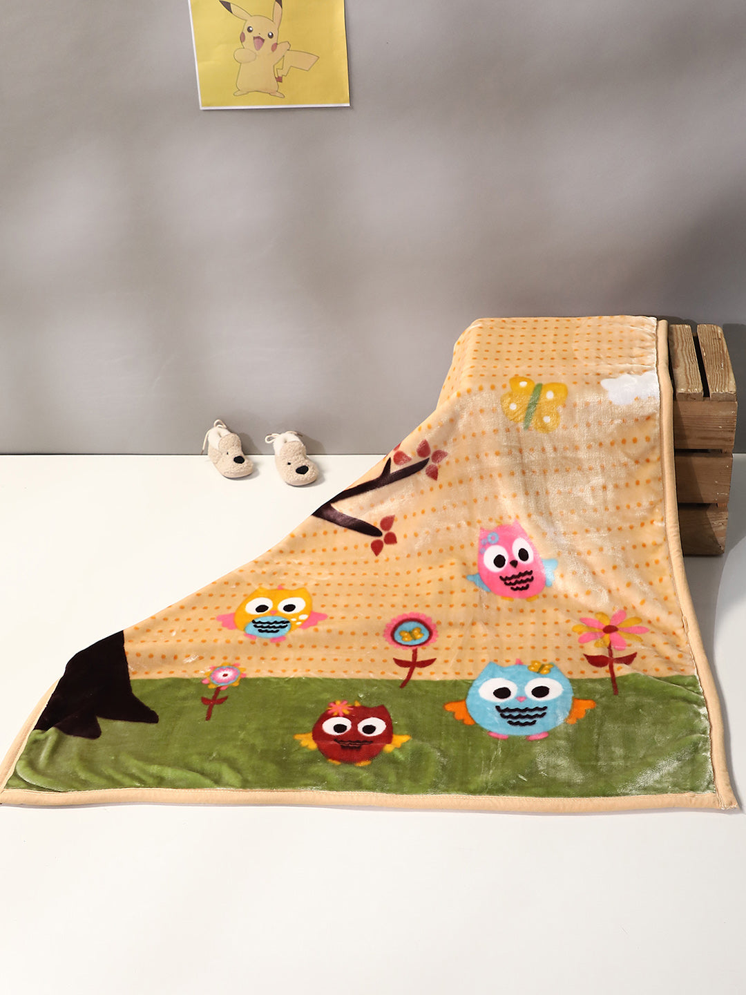 Printed Baby Blanket 2 Ply, 673 GSM, Weight 1 kg (Tinytots)