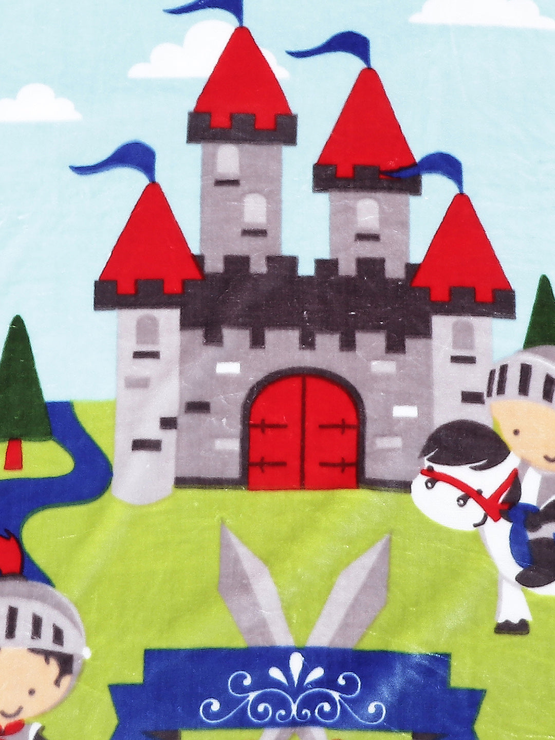 Printed Baby Blanket 2 Ply, 673 GSM, Weight 1 kg (Tinytots)