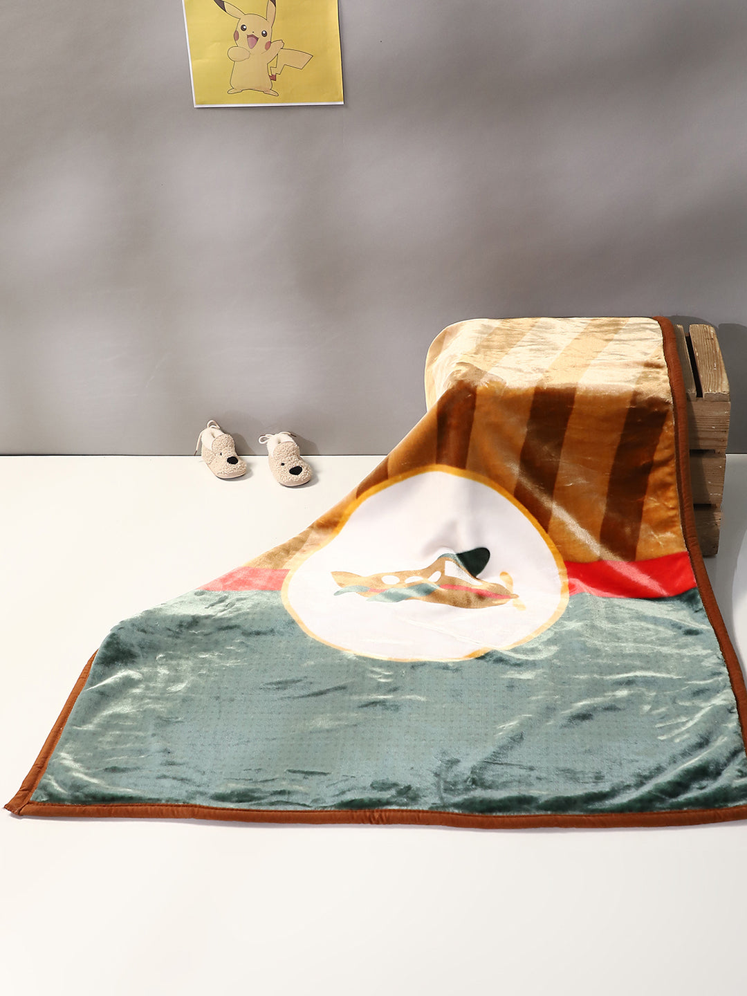 Printed Baby Blanket 2 Ply, 673 GSM, Weight 1 kg (Tinytots)