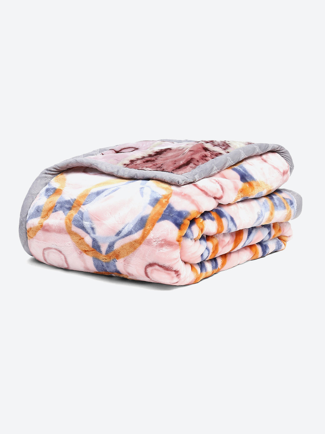 Printed Double Bed Reversible Blanket 2 Ply, 853 GSM, 4.5 kg (Tohfa)