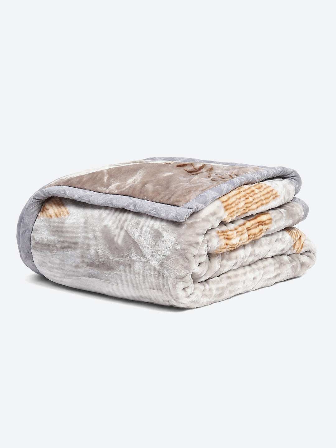 Printed Double Bed Reversible Blanket 2 Ply, 853 GSM, 4.5 kg (Tohfa)