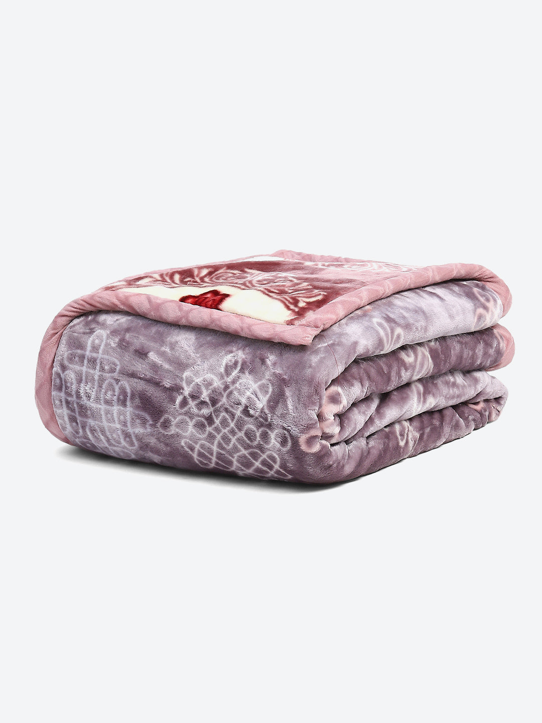 Printed Double Bed Reversible Blanket 2 Ply, 853 GSM, 4.5 kg (Tohfa)