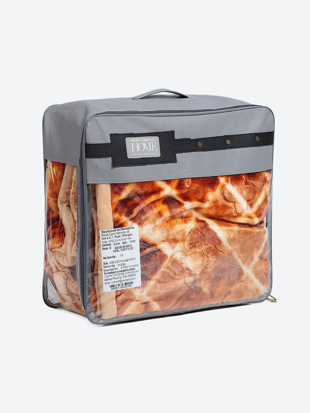 Printed Double Bed 909 GSM Blanket for Heavy Winter -2 Ply (Weight 4.8 kg)