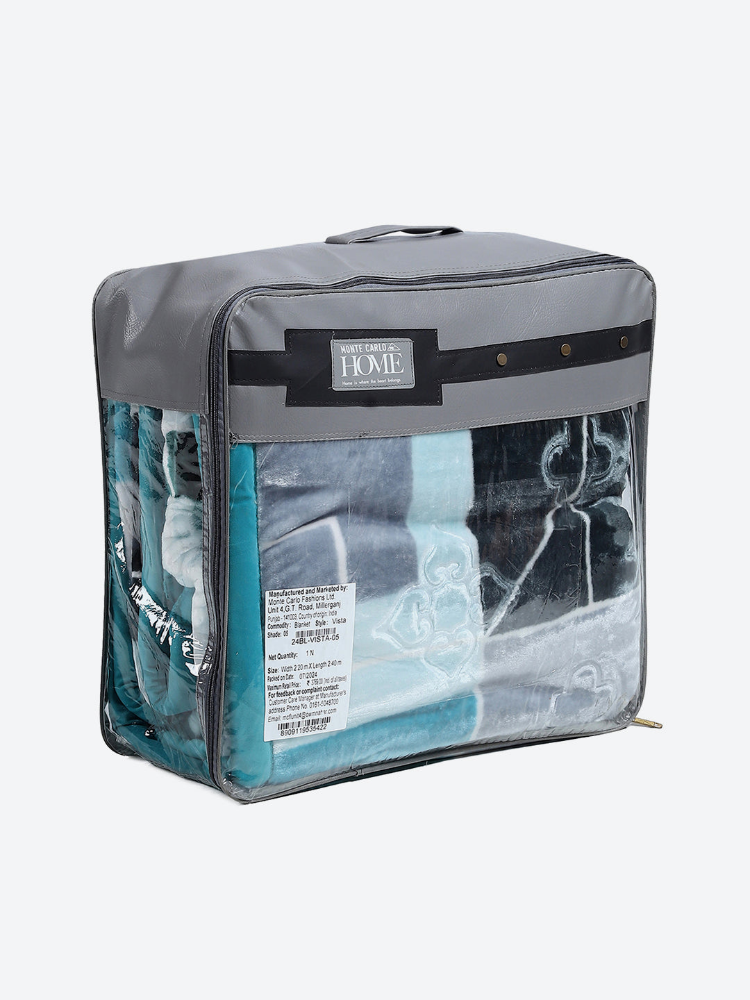 Printed Double Bed Reversible Blanket 2 Ply, 910 GSM, 4.8 kg (Vista)