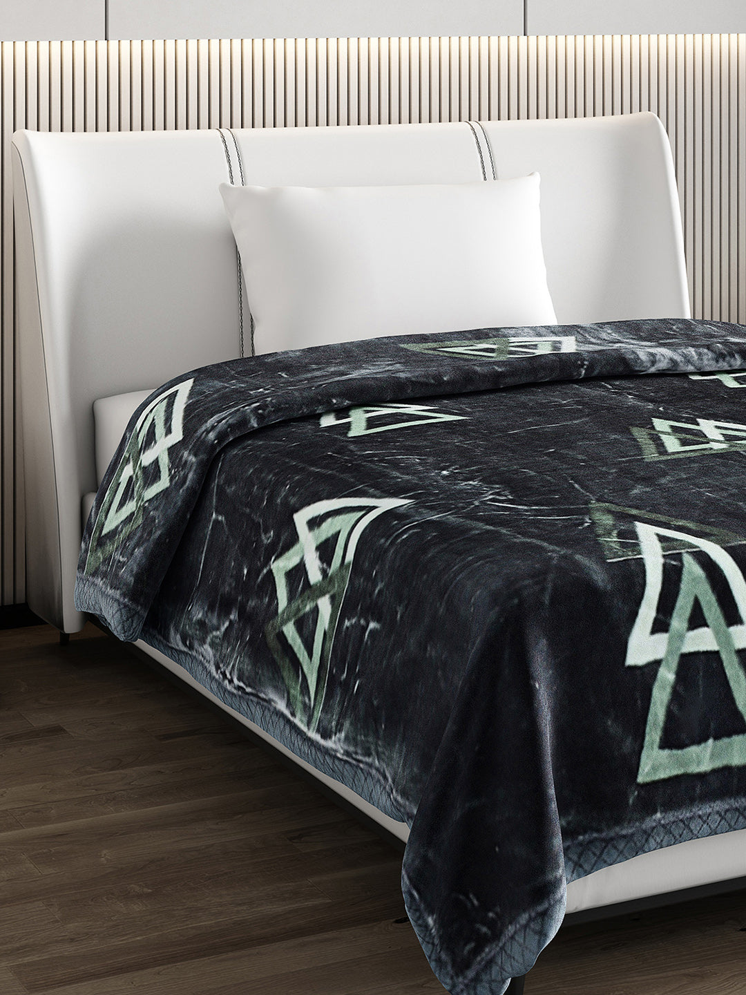 Printed Single Bed Blanket for Heavy Winter -2 Ply