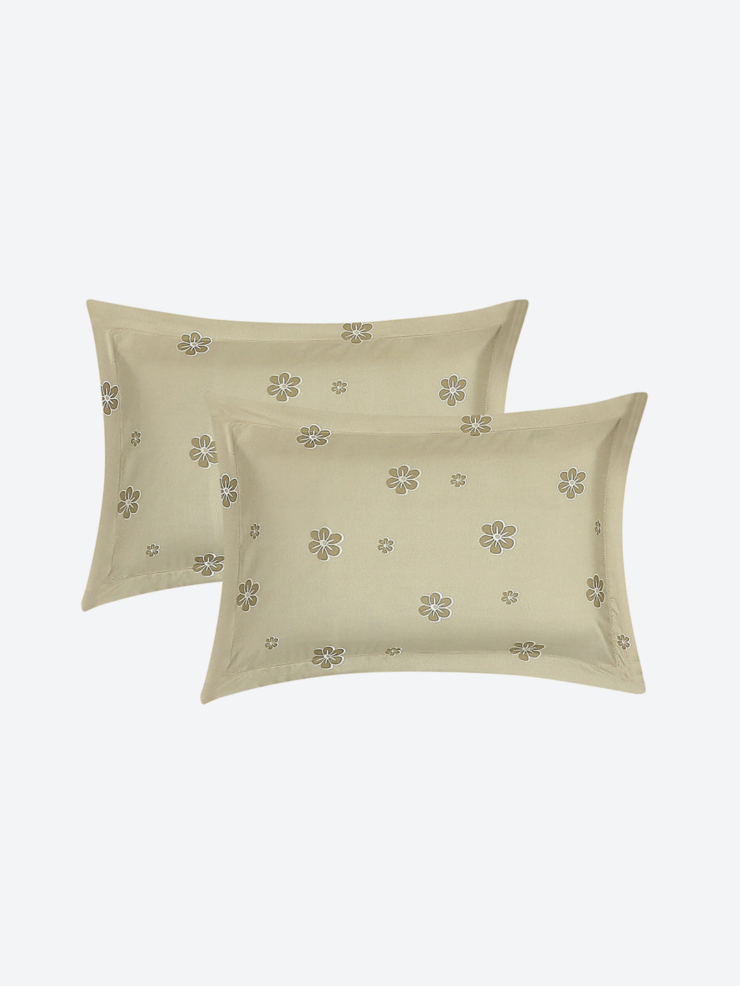 110 GSM Polyester Double Bed 1 Bedsheet with 2 Pillow Covers (Aromatic) - Updated - Updated