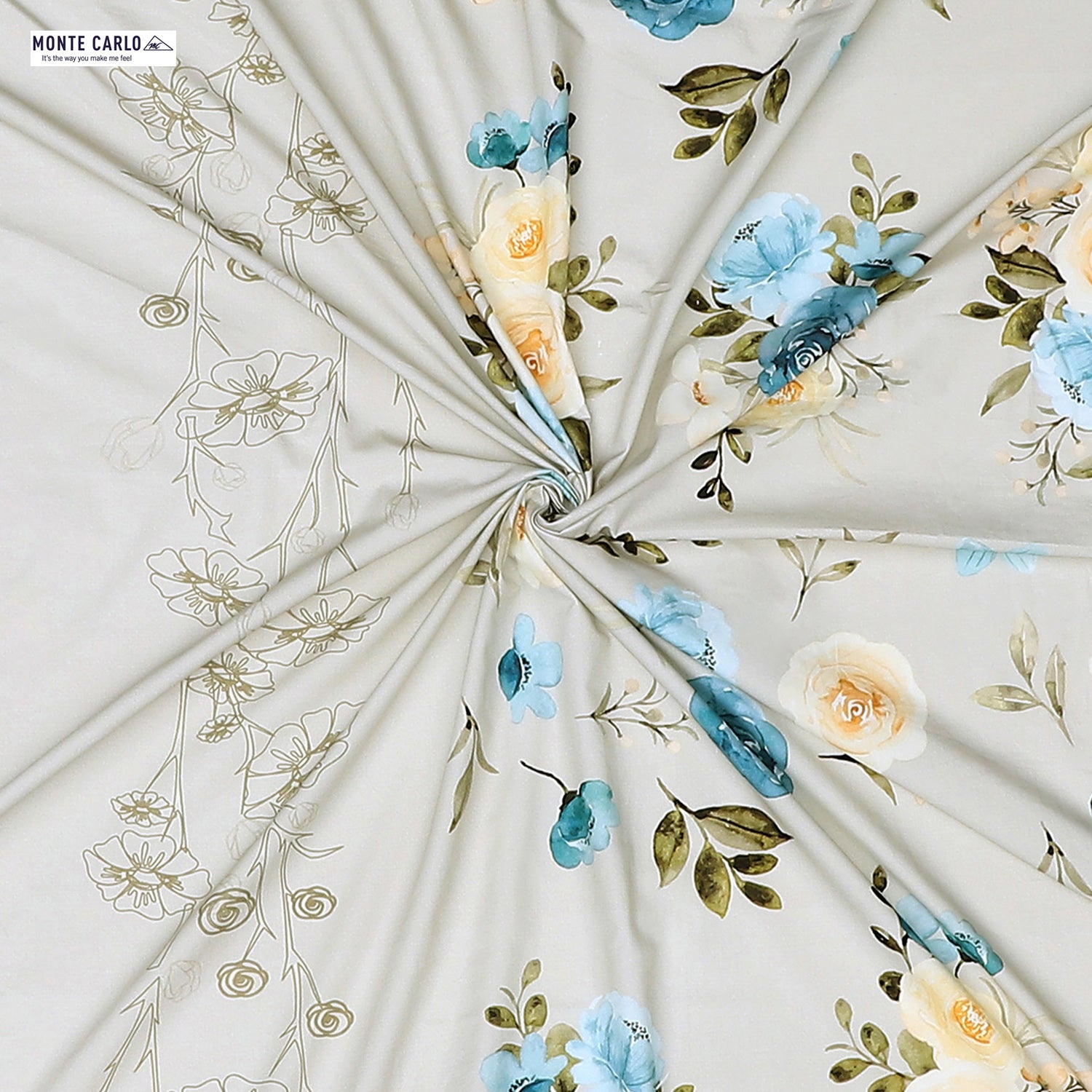 300 TC Cotton Double Bedsheet with 2 Pillow Covers