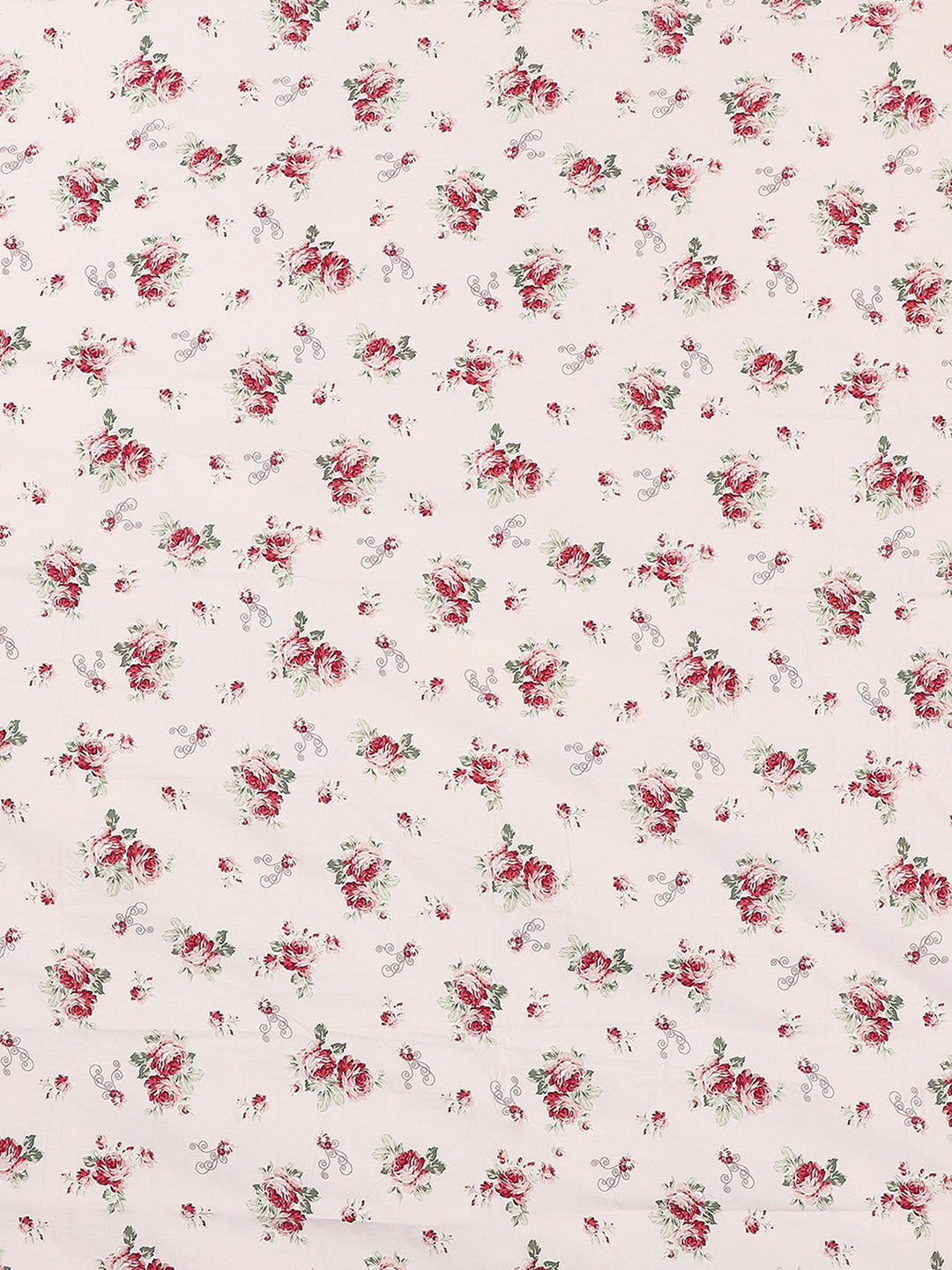 130 GSM Polyester Double Bed 1 Bedsheet with 2 Pillow Covers (Edmond)