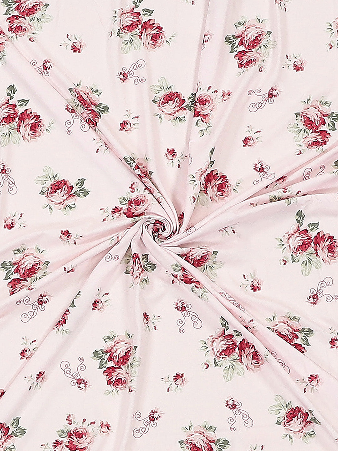 130 GSM Polyester Double Bed 1 Bedsheet with 2 Pillow Covers (Edmond)