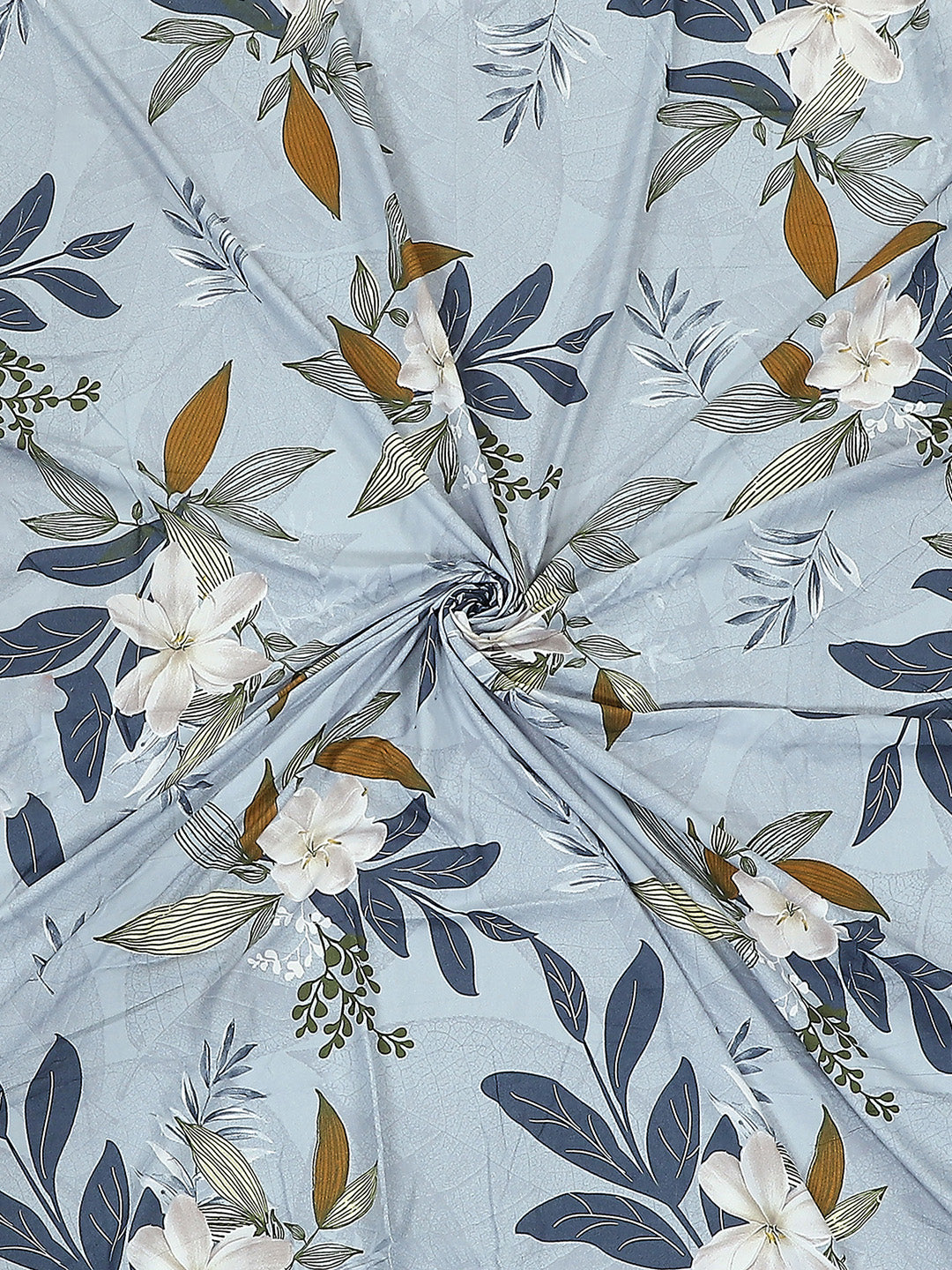 130 GSM Polyester Double Bed 1 Bedsheet with 2 Pillow Covers (Edmond)