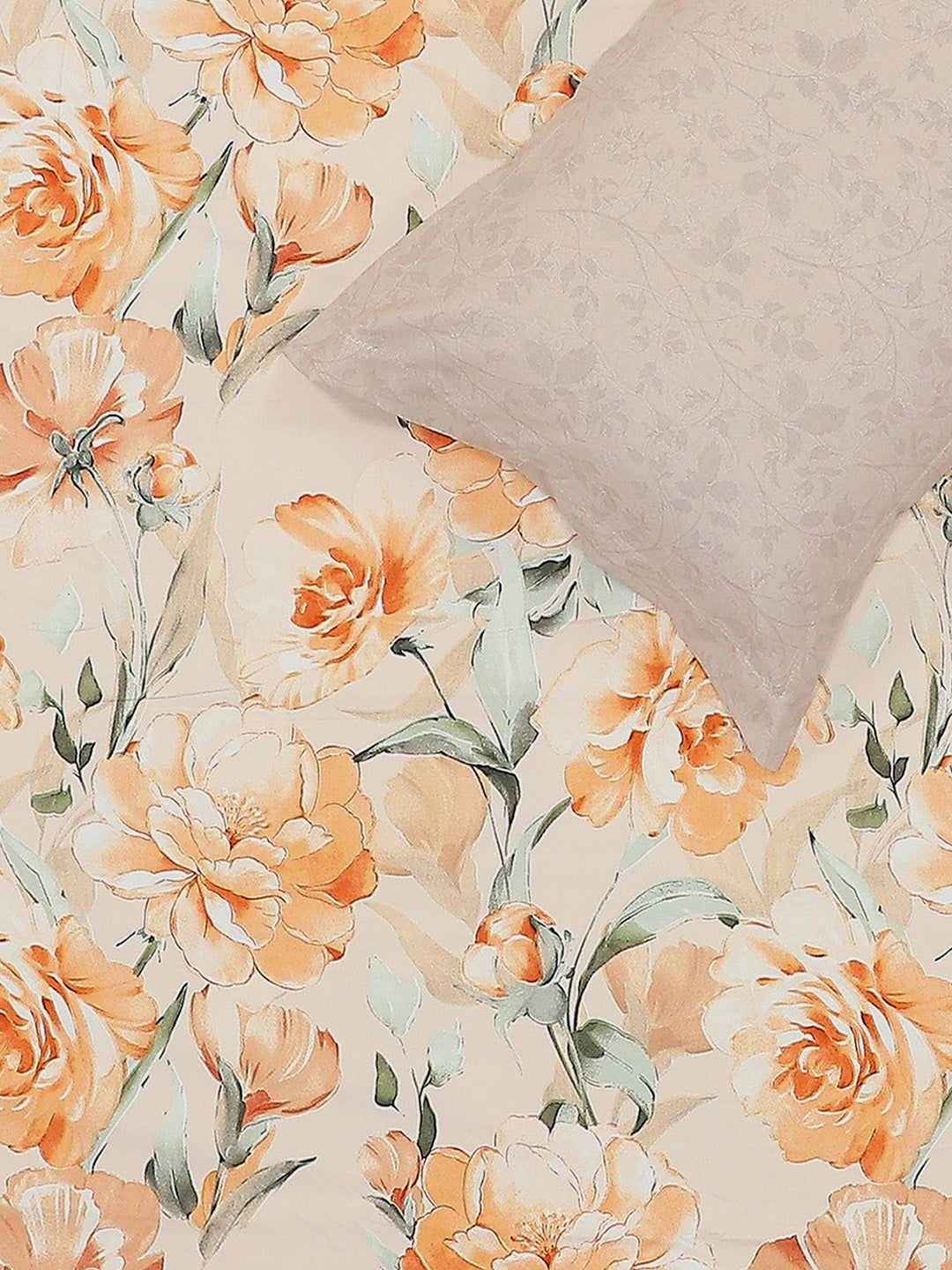 130 GSM Polyester Double Bed 1 Bedsheet with 2 Pillow Covers (Edmond)