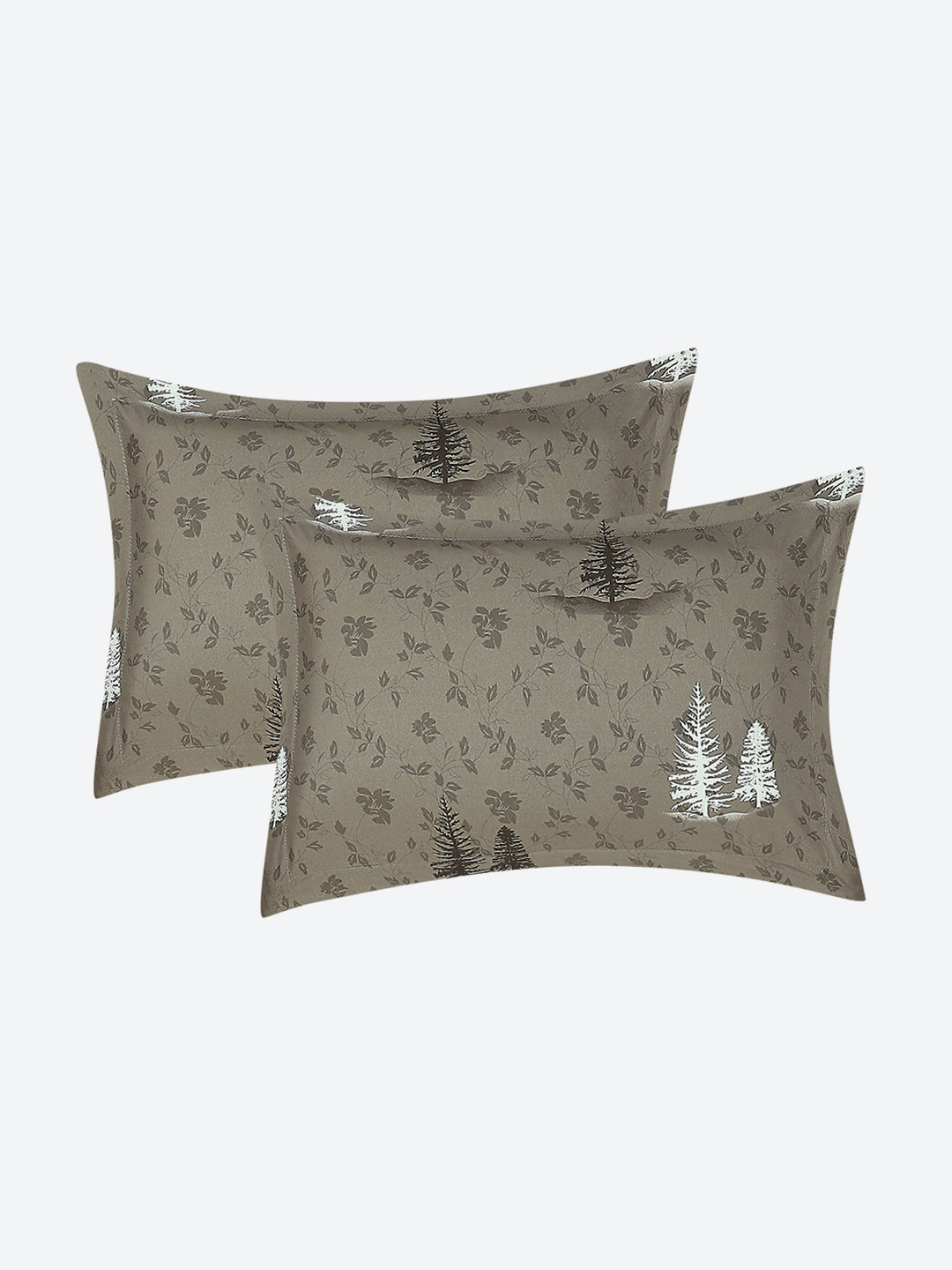 130 GSM Polyester Double Bed 1 Bedsheet with 2 Pillow Covers (Edmond)