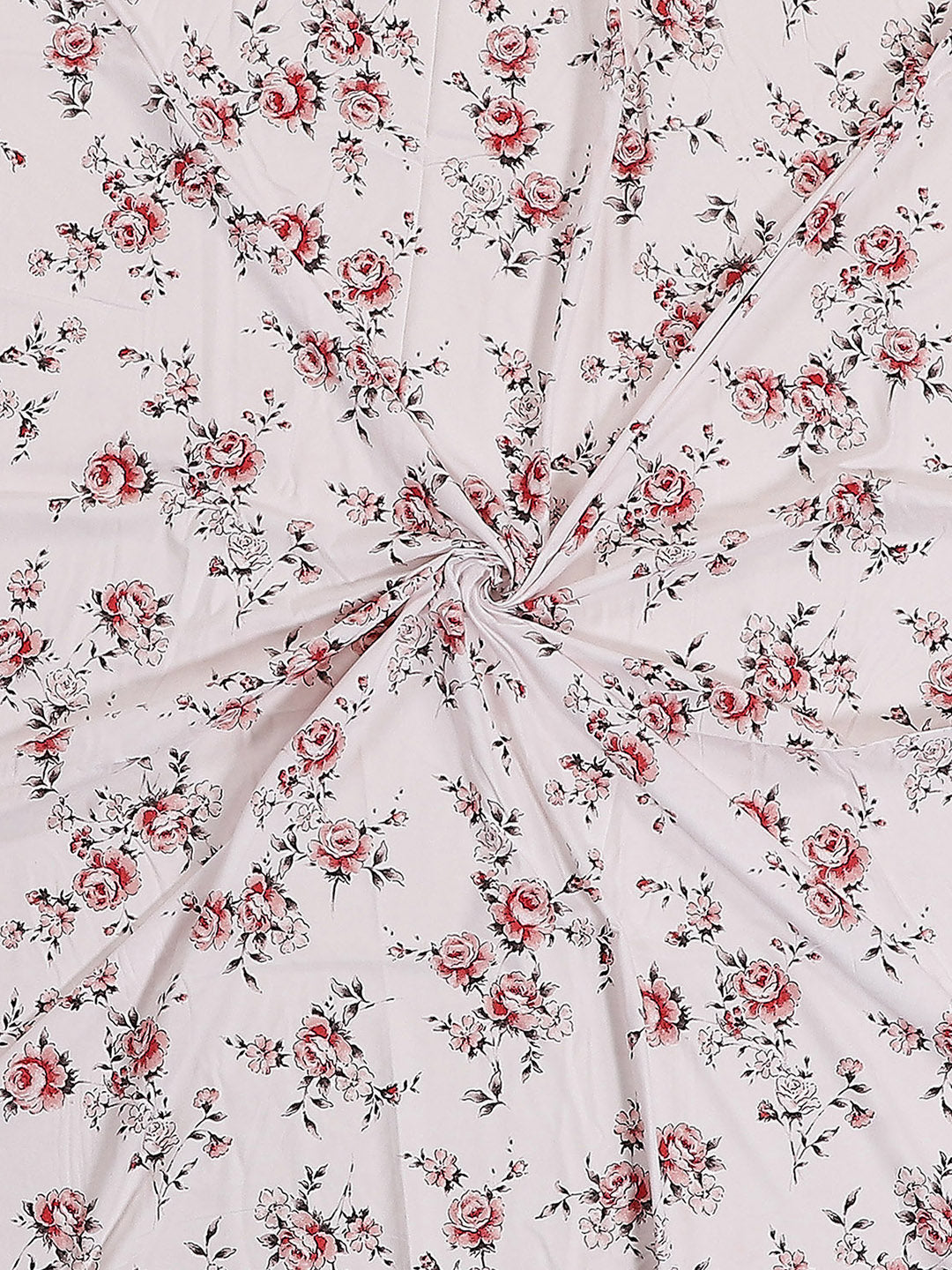 130 GSM Polyester Double Bed 1 Bedsheet with 2 Pillow Covers (Edmond)