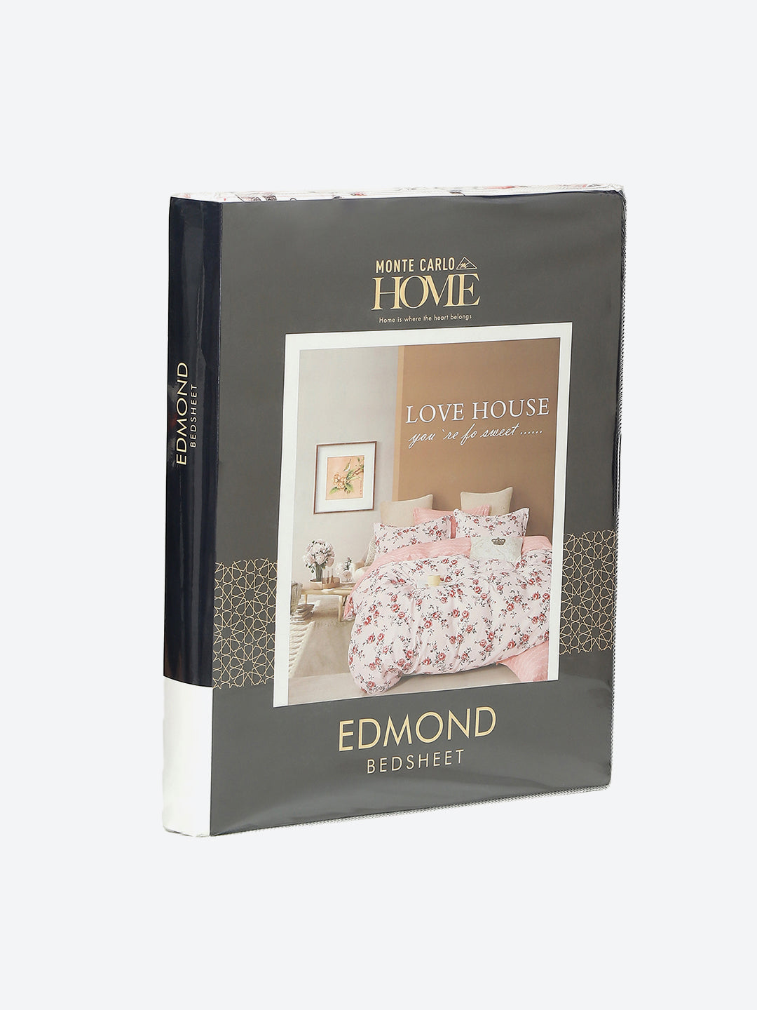 130 GSM Polyester Double Bed 1 Bedsheet with 2 Pillow Covers (Edmond)