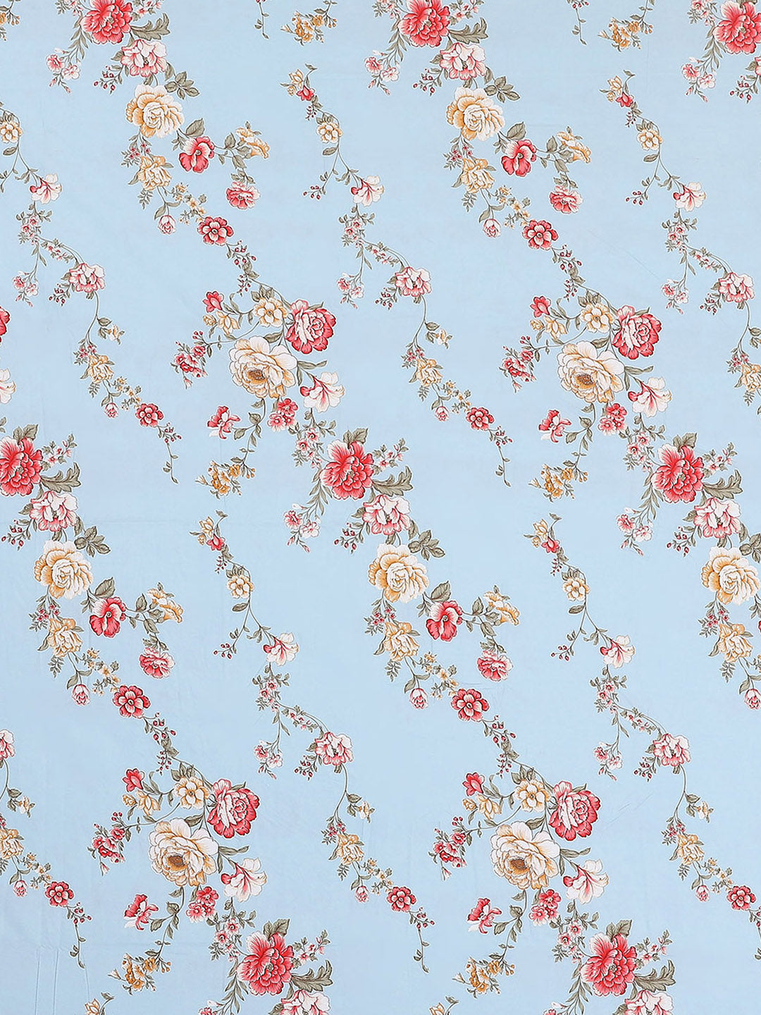 130 GSM Polyester Double Bed 1 Bedsheet with 2 Pillow Covers (Edmond)