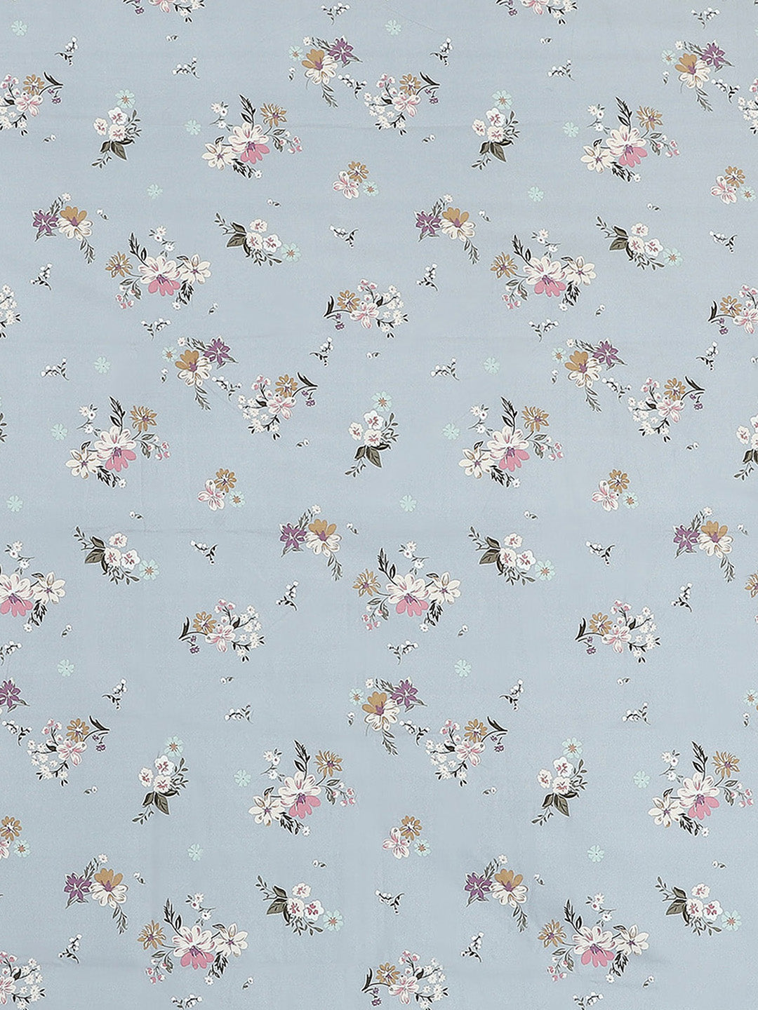 130 GSM Polyester Double Bed 1 Bedsheet with 2 Pillow Covers (Edmond)