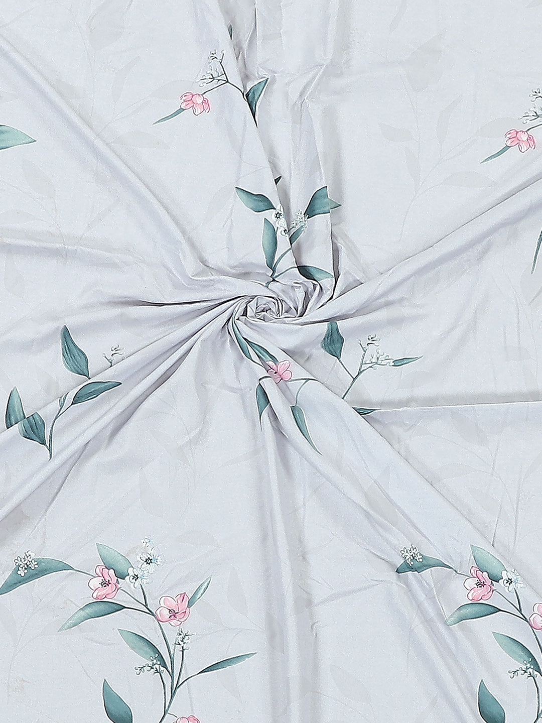 130 GSM Polyester Double Bed 1 Bedsheet with 2 Pillow Covers (Edmond)