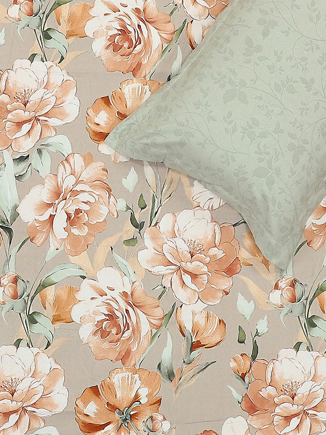 130 GSM Polyester Double Bed 1 Bedsheet with 2 Pillow Covers (Edmond)