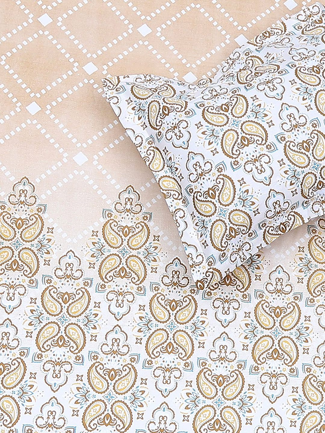 104 TC Cotton Double Bedsheet with 2 Pillow Covers - Updated - Updated