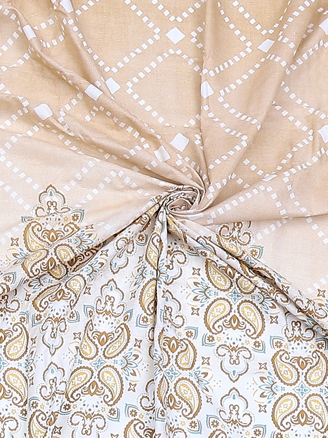 104 TC Cotton Double Bedsheet with 2 Pillow Covers - Updated - Updated