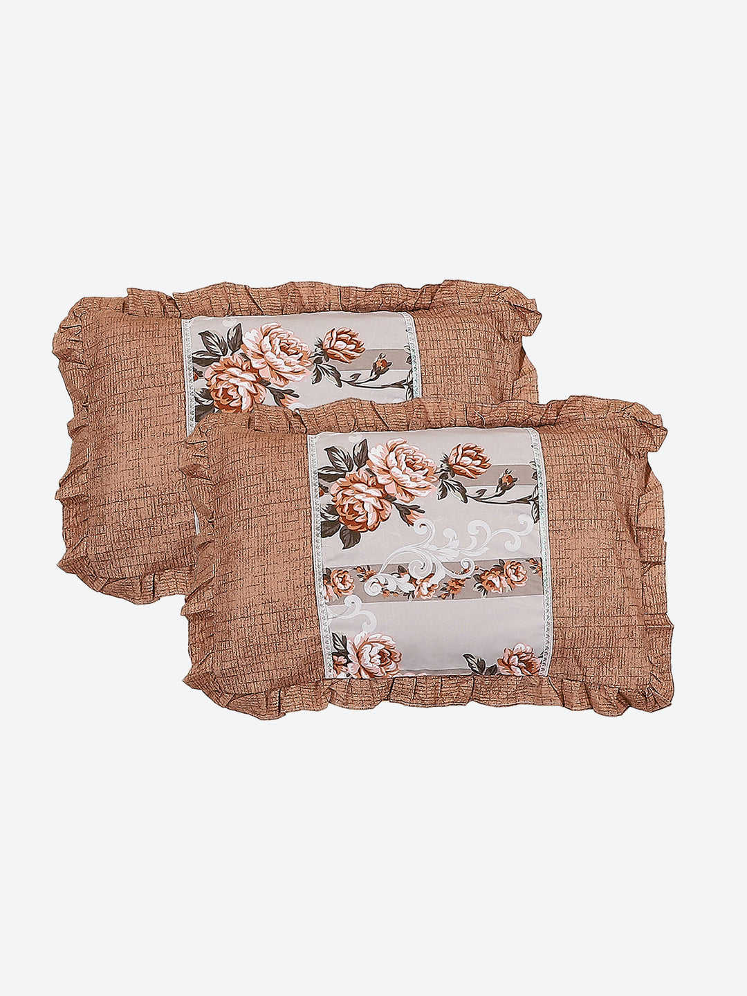 130 GSM Polyester Double Bed 1 Bedsheet with 2 Pillow Covers (Essence)