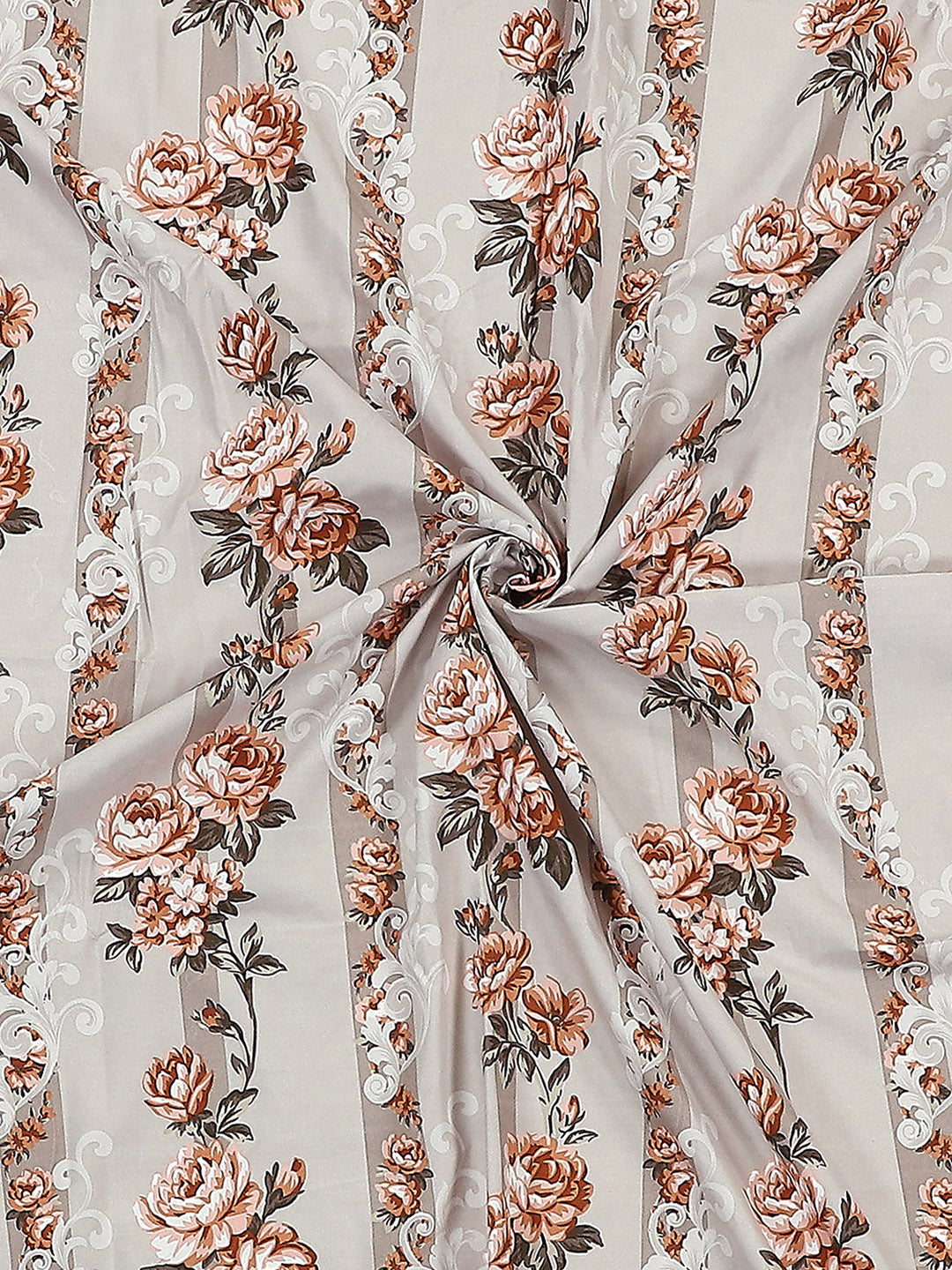 130 GSM Polyester Double Bed 1 Bedsheet with 2 Pillow Covers (Essence)