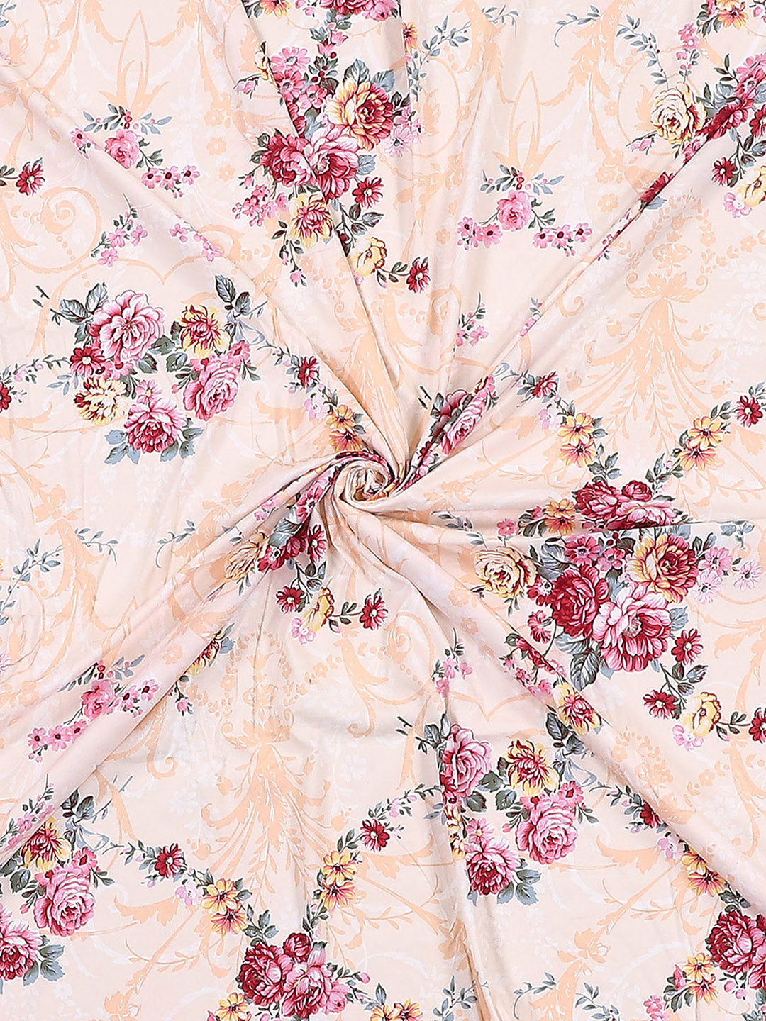 130 GSM Polyester Double Bed 1 Bedsheet with 2 Pillow Covers (Essence)