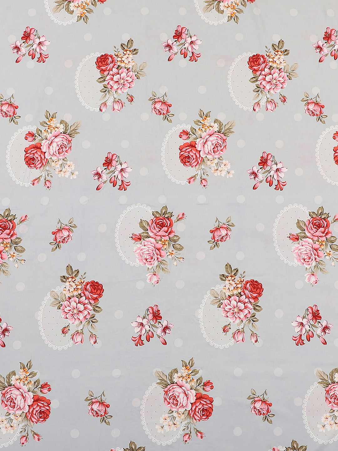 130 GSM Polyester Double Bed 1 Bedsheet with 2 Pillow Covers (Essence)