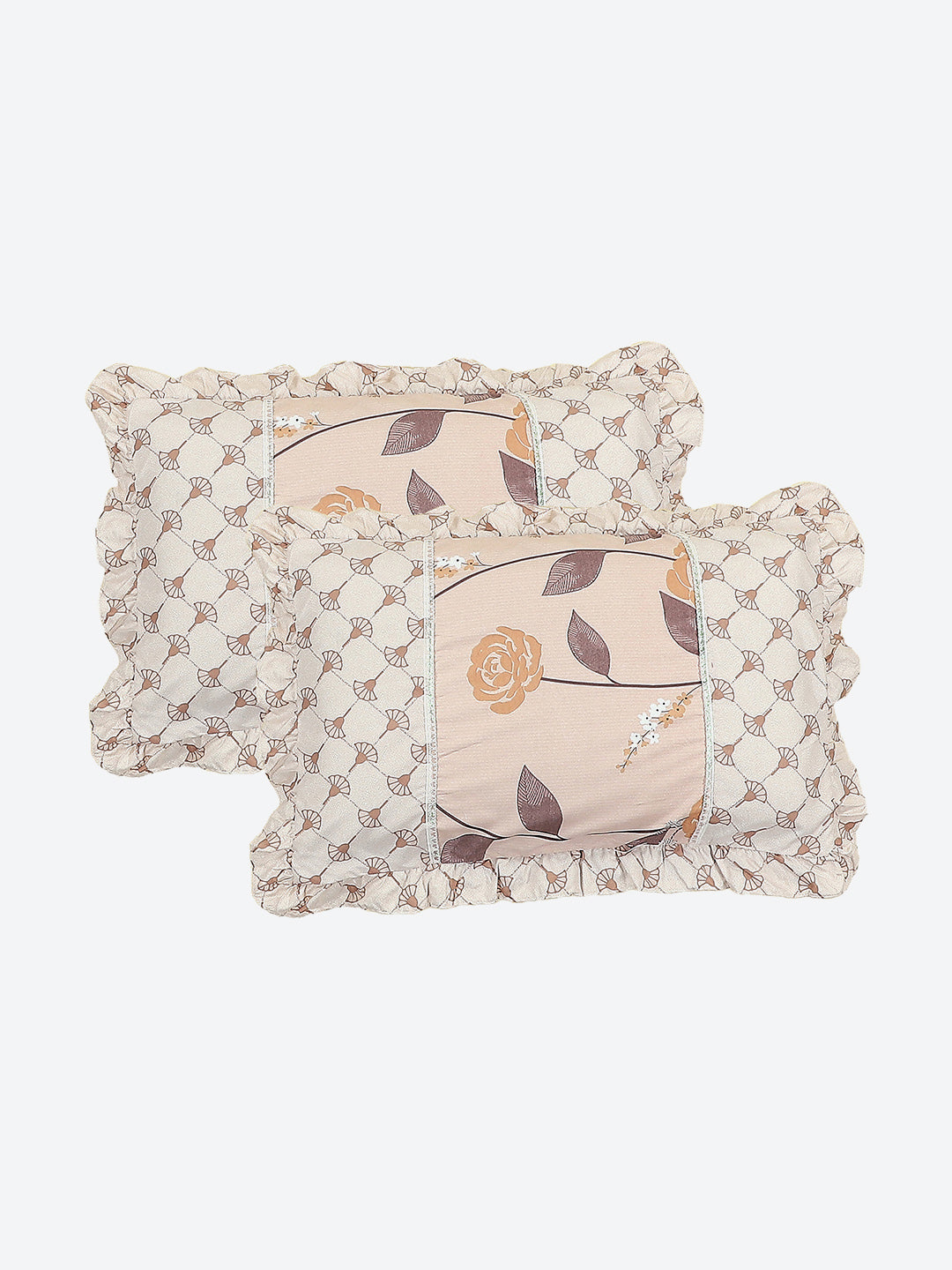 130 GSM Polyester Double Bed 1 Bedsheet with 2 Pillow Covers (Essence)